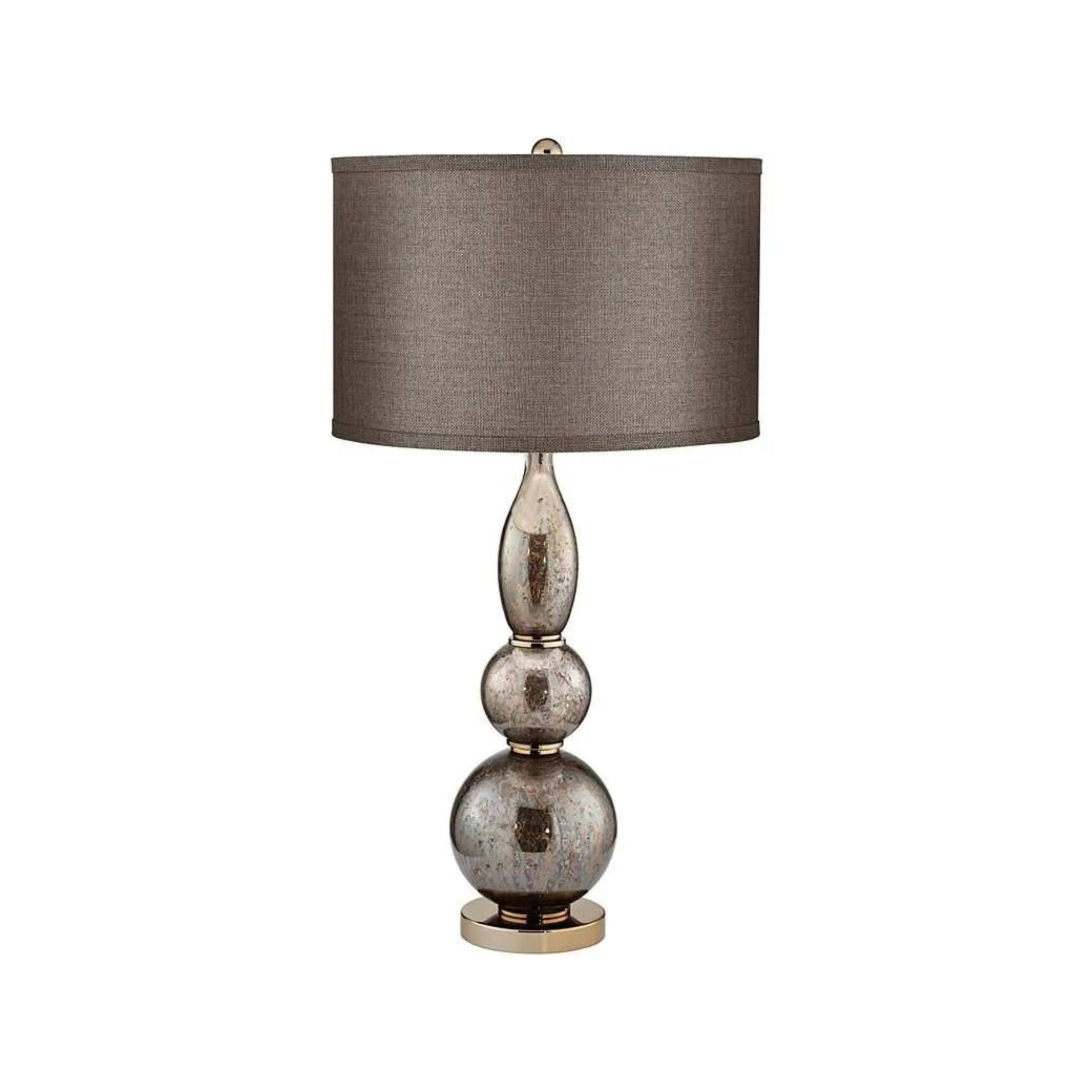 Antique Copper Mercury Glass Table Lamp 32"H