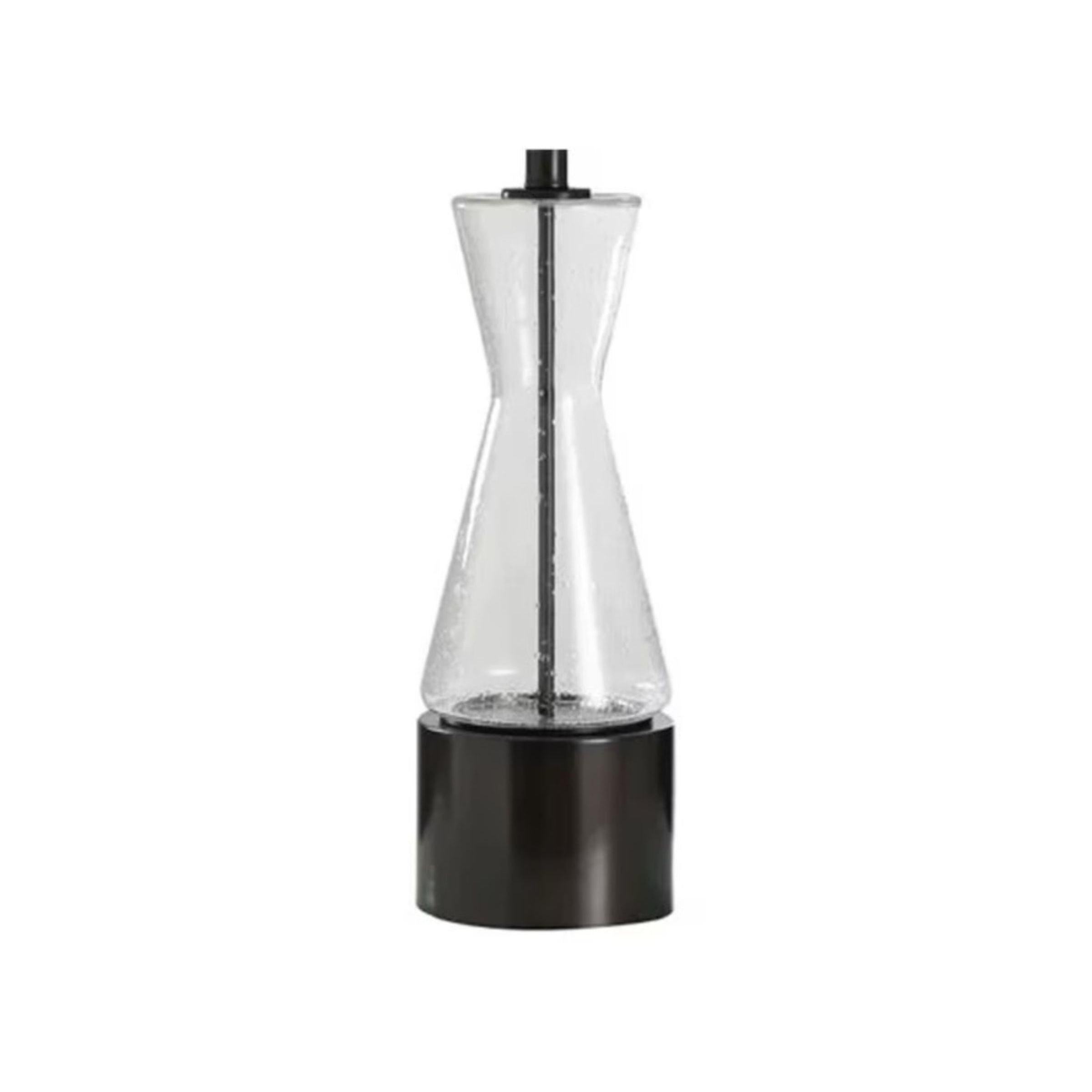 Glass and Bronze Table Lamp 30"H