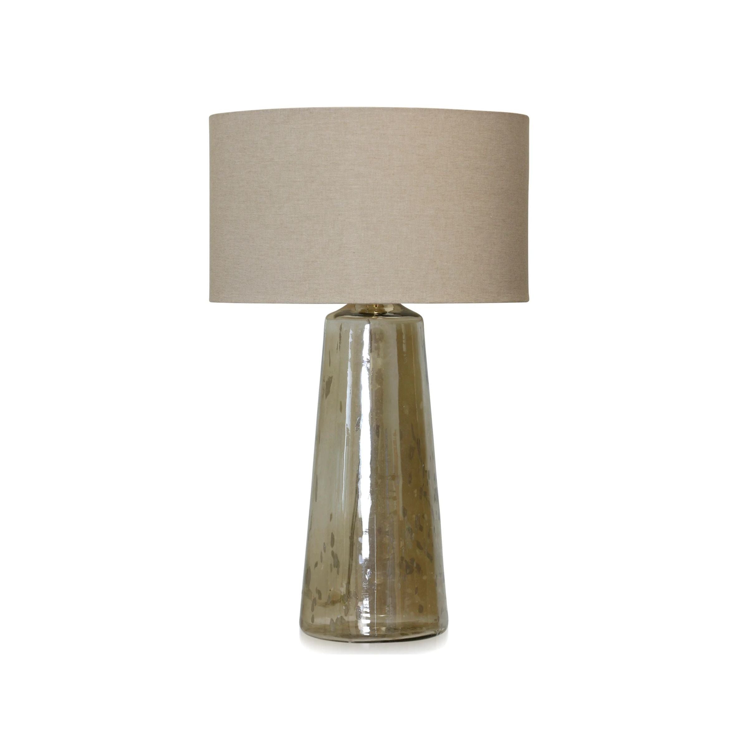 Gold Glass Table Lamp 27"H
