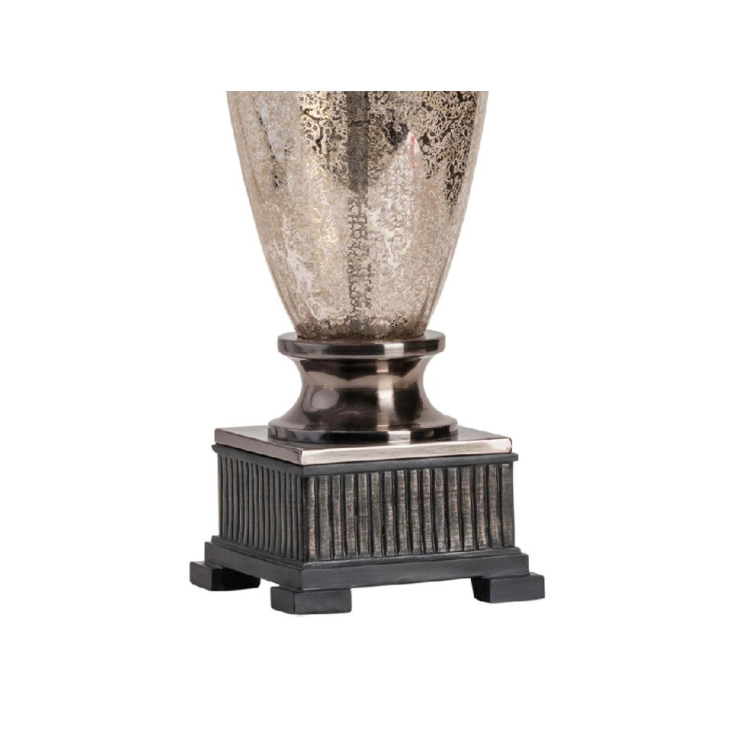 Mercury Glass Urn Table Lamp 40"H