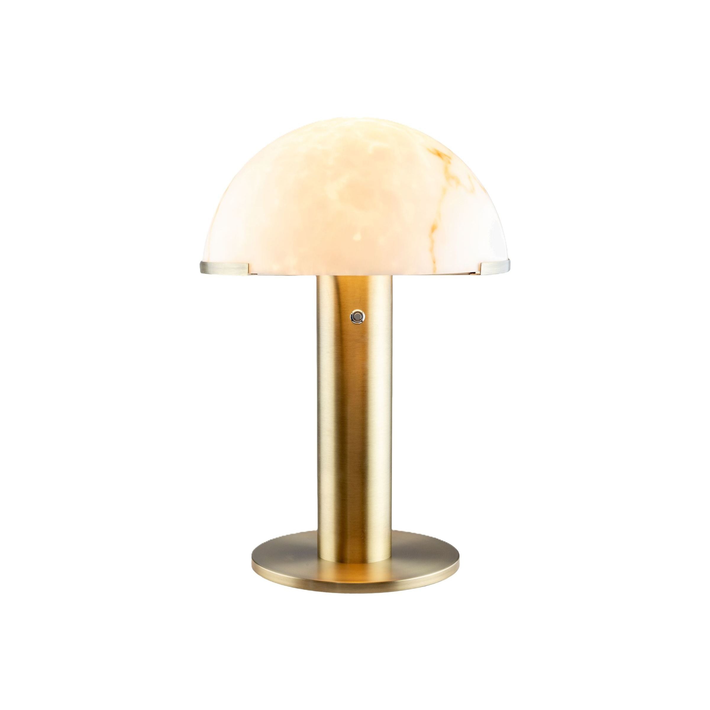 Brass with Glass Shade Desk Lamp 23"H