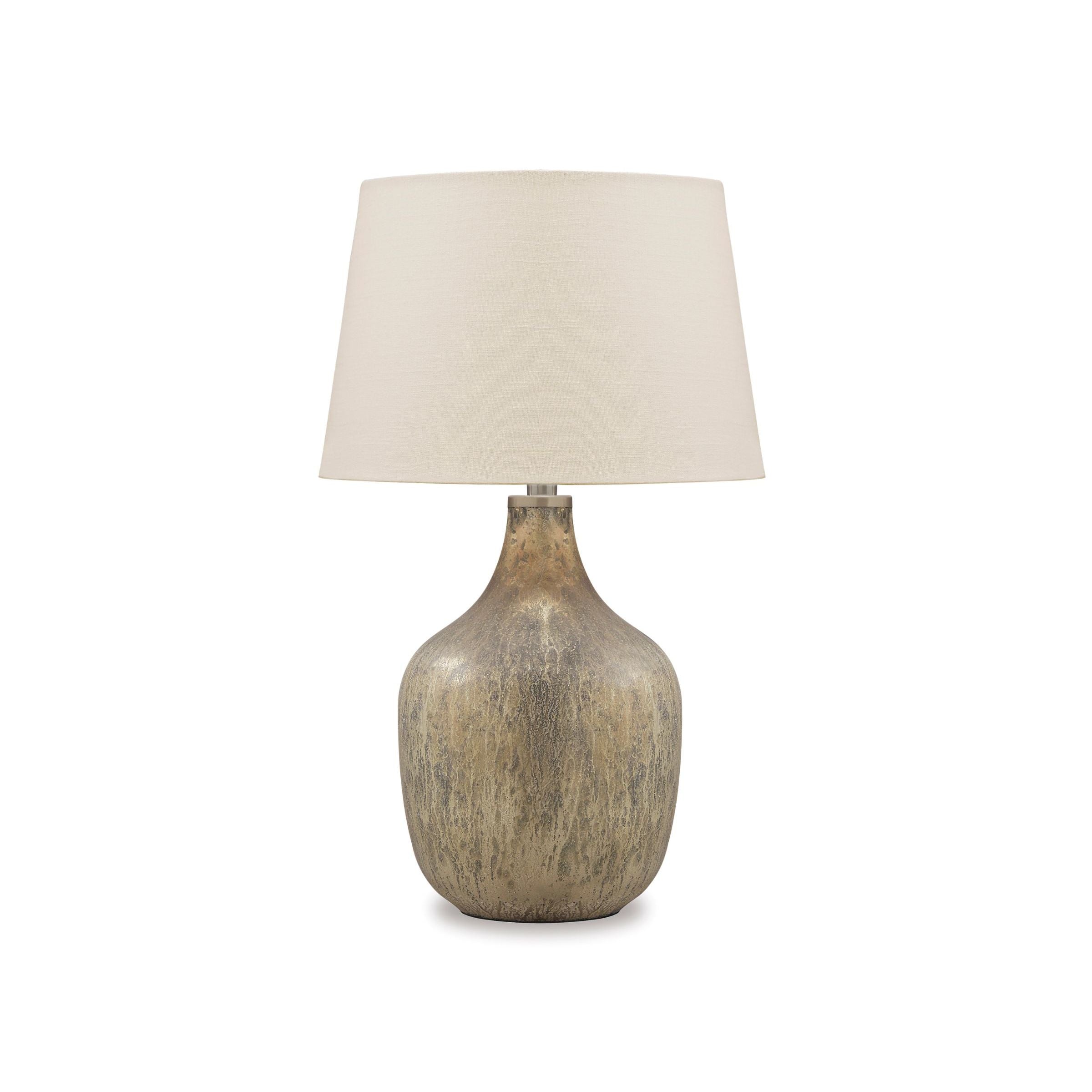Gold Mercury Glass Table Lamp 27.75"H