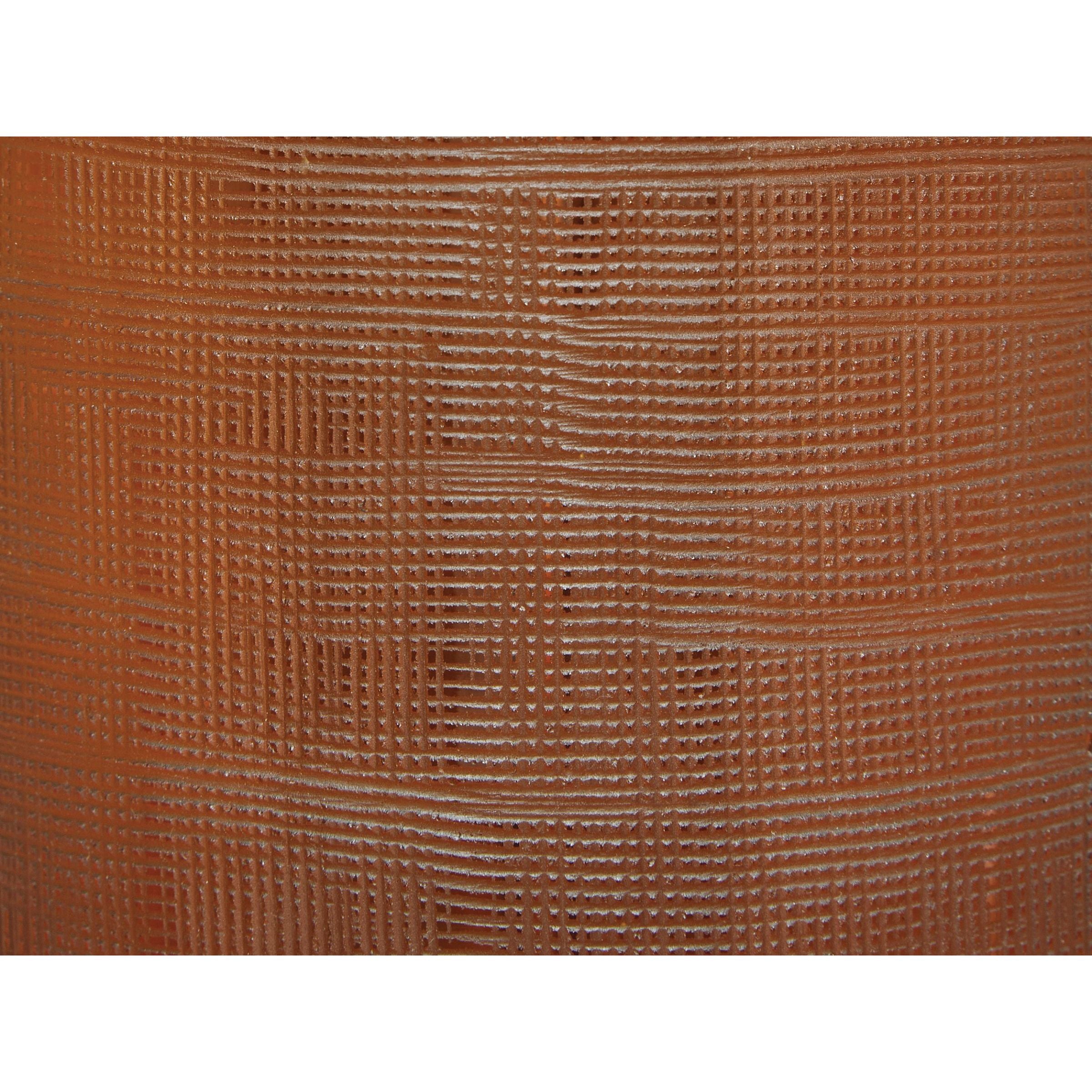 Amber Glass Table Lamp 27"H