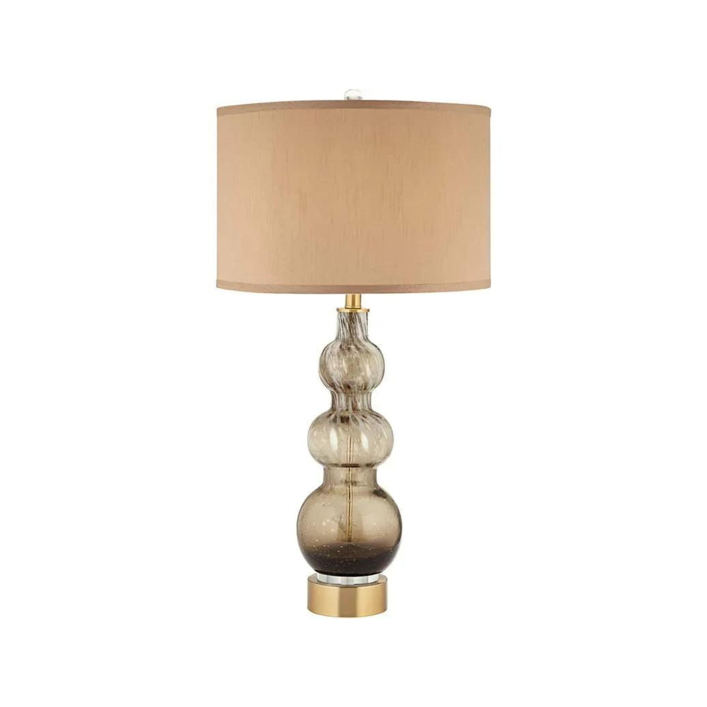 Sepia Art Glass Table Lamp 32.5"H