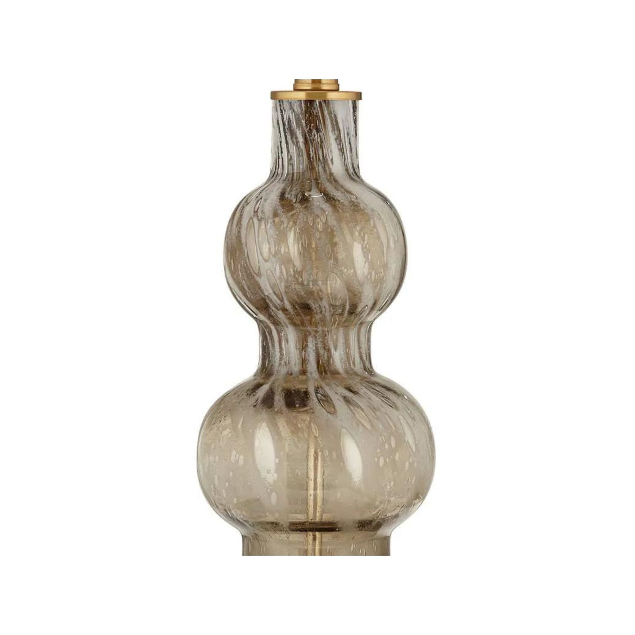 Sepia Art Glass Table Lamp 32.5"H