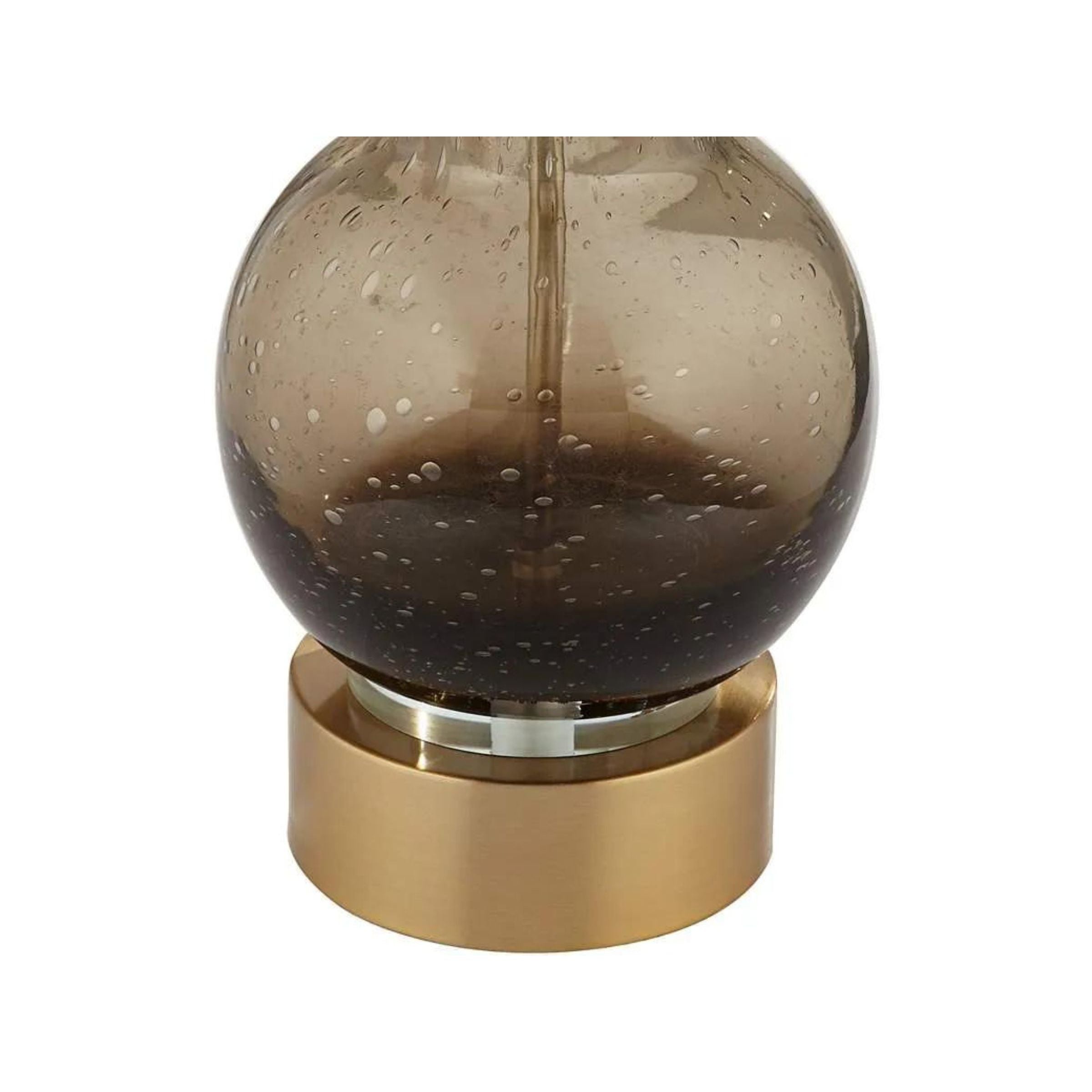 Sepia Art Glass Table Lamp 32.5"H