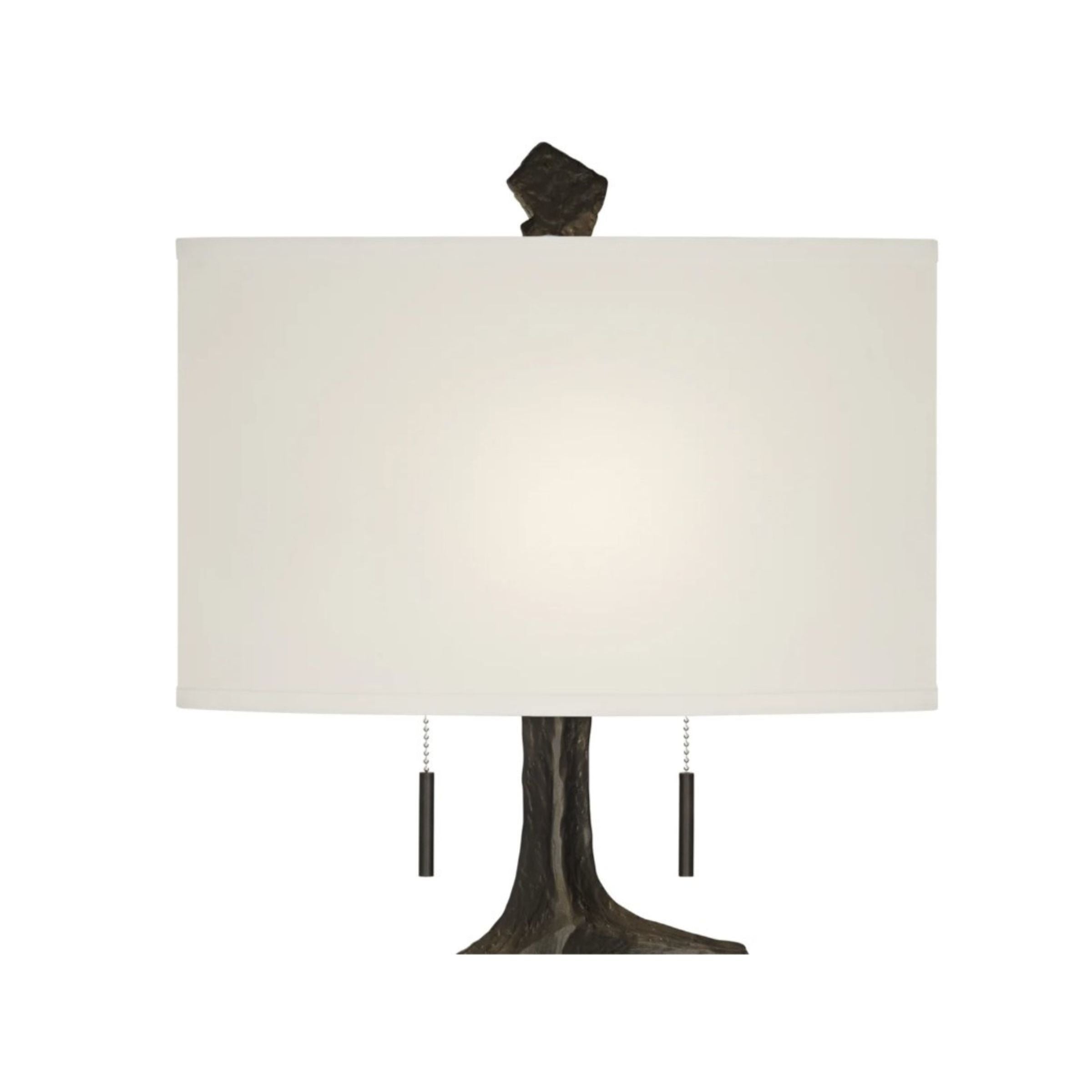 Black Sculpture Table Lamp 38.5"H