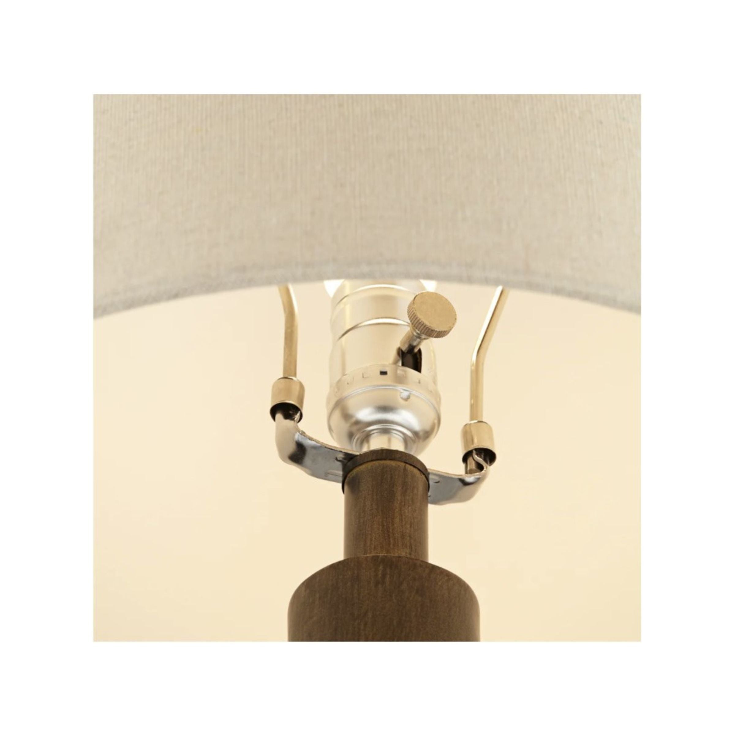 Espresso Carved Table Lamp 33"H