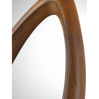 Brown Faux Wood Tear Drop Table Lamp 30.5"H