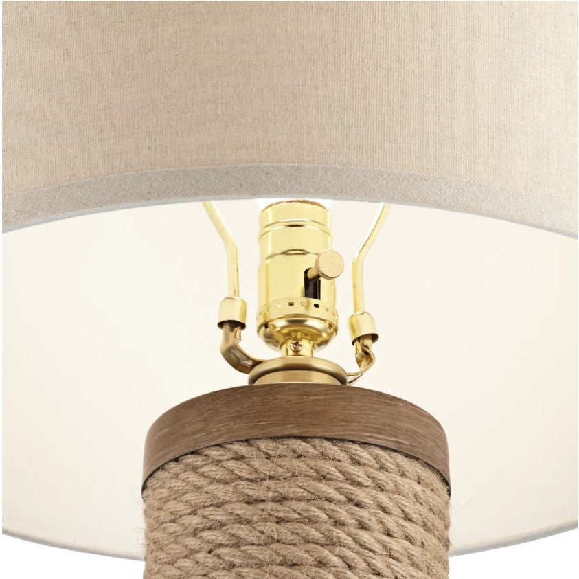 Rope Column Table Lamp 31"H