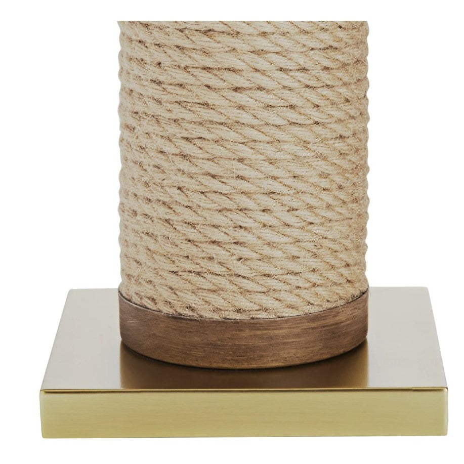 Rope Column Table Lamp 31"H