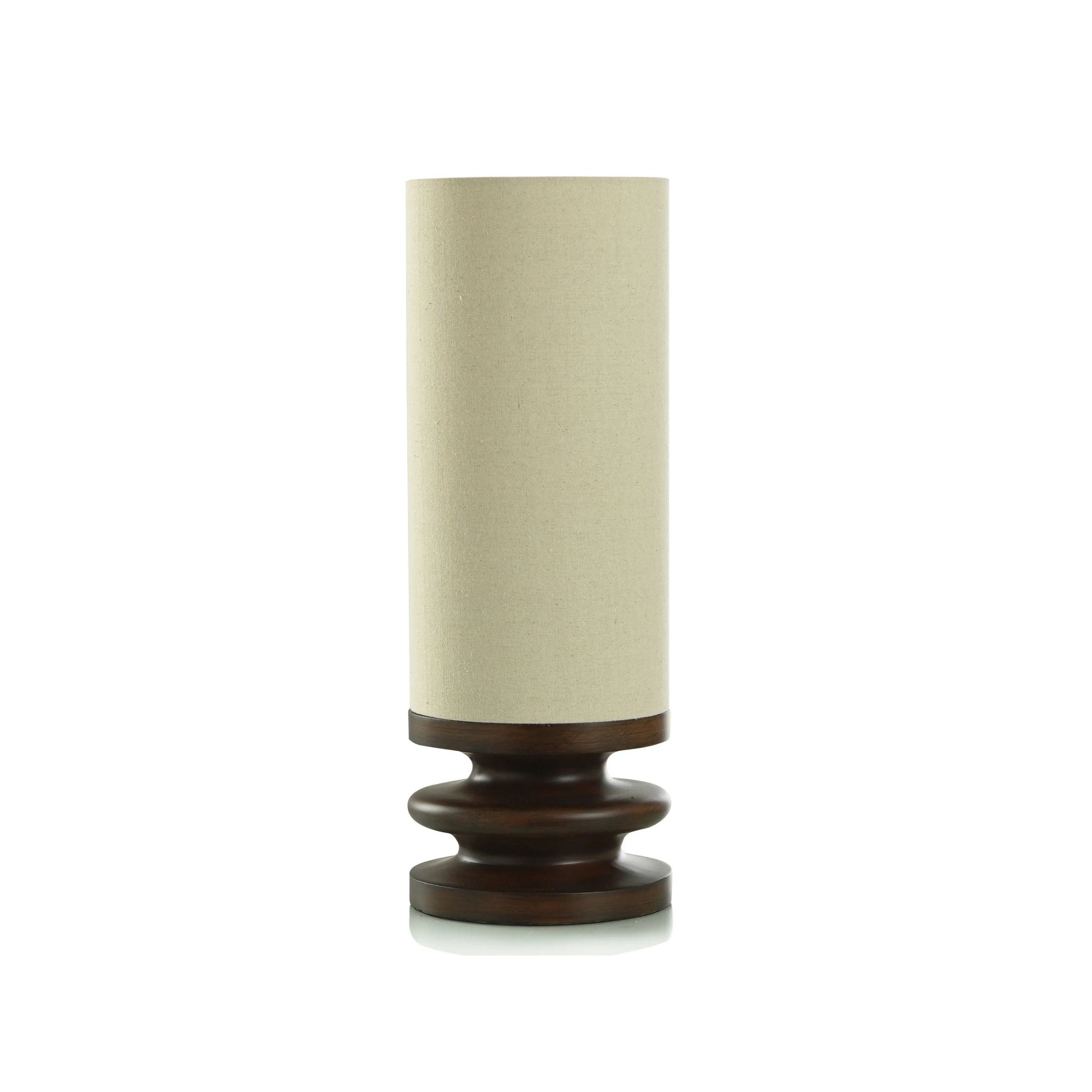 Faux Walnut Uplight Accent Lamp 22"H