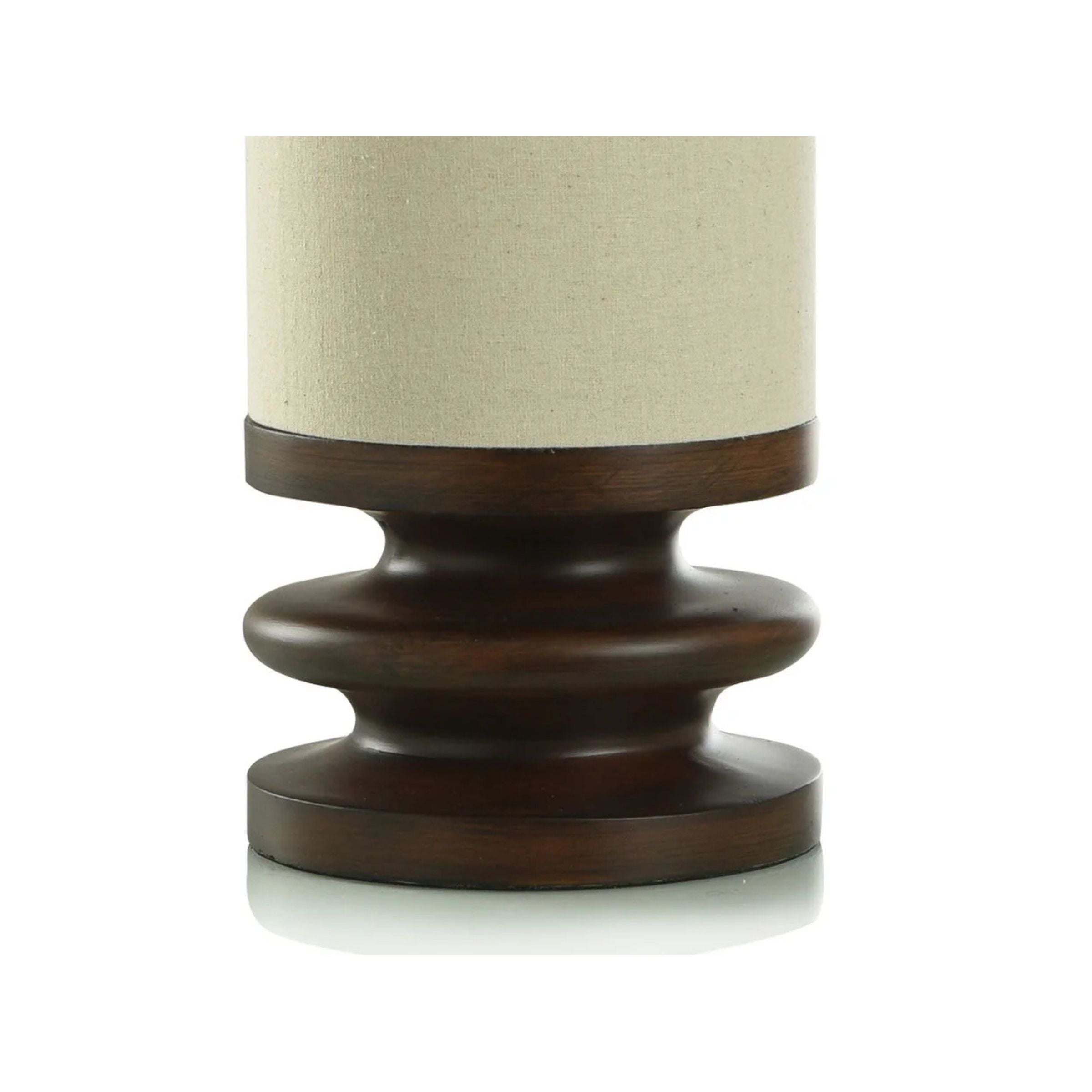 Faux Walnut Uplight Accent Lamp 22"H