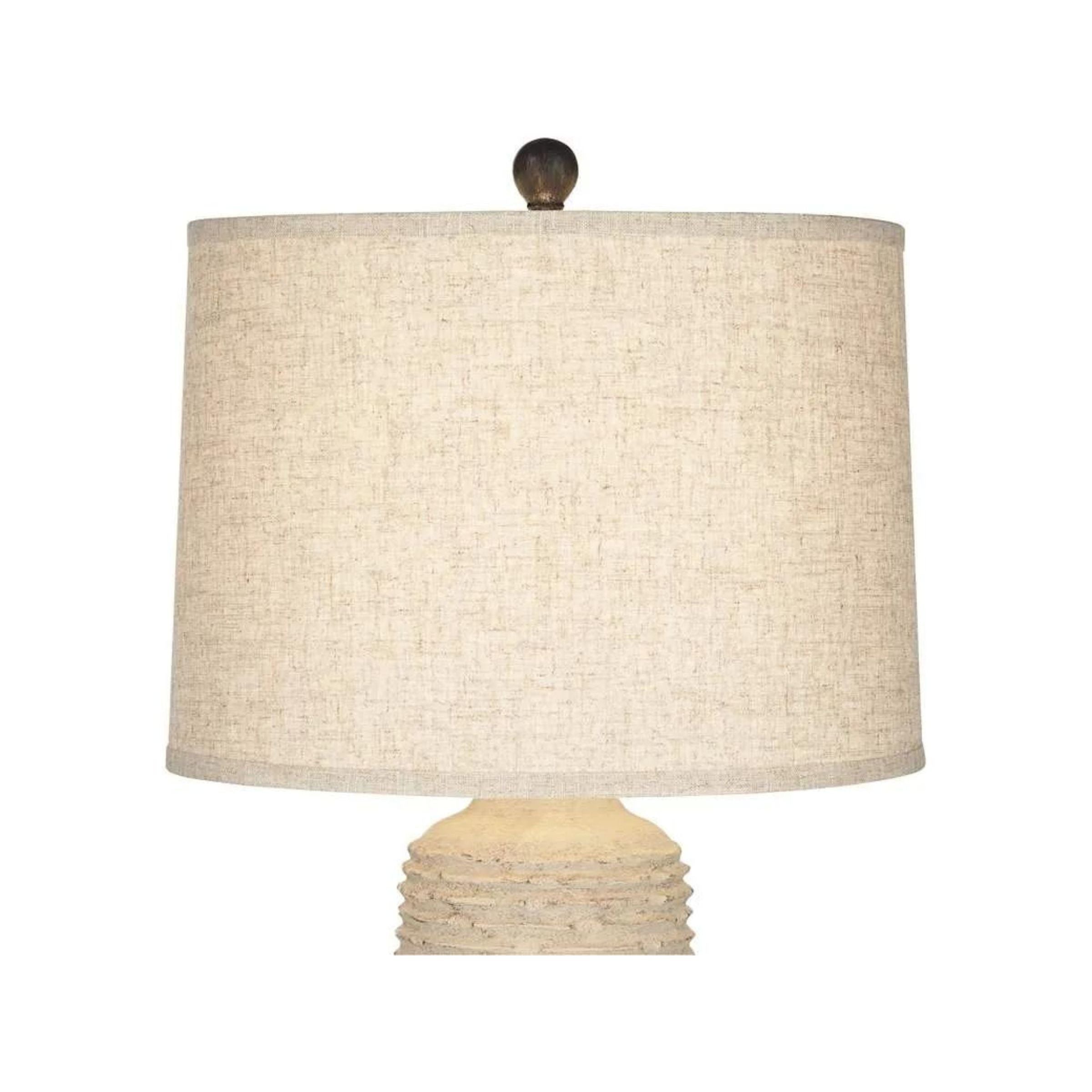 Beige Textured Wash Table Lamp 31"H