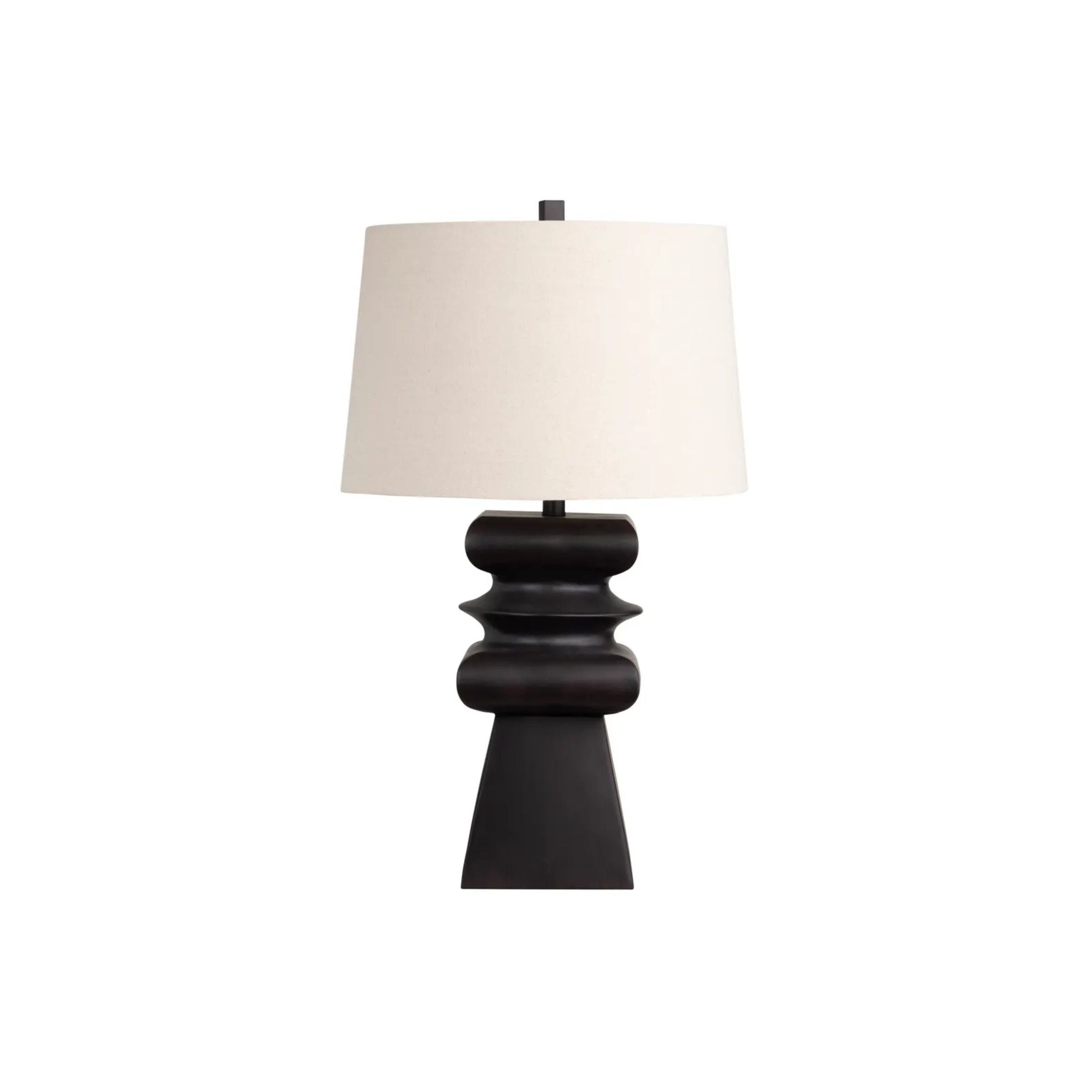 Matte Black Table Lamp 31"H