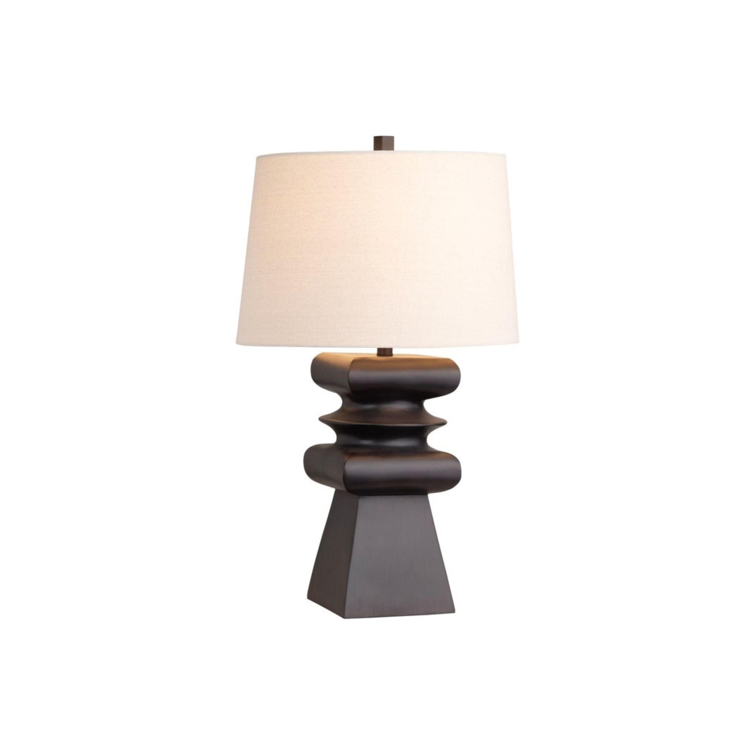 Matte Black Table Lamp 31"H