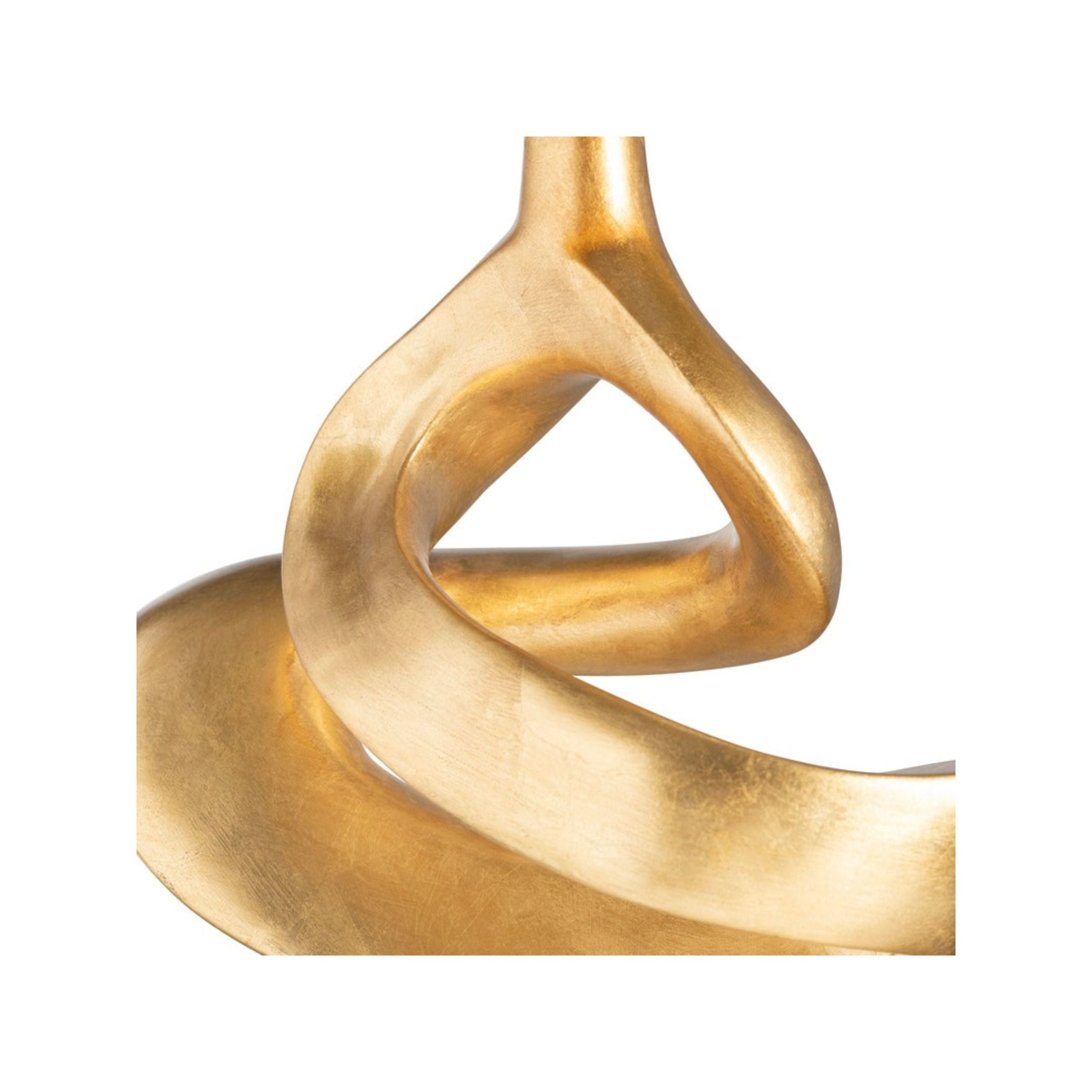 Gold Sculpture Table Lamp 30.25"H