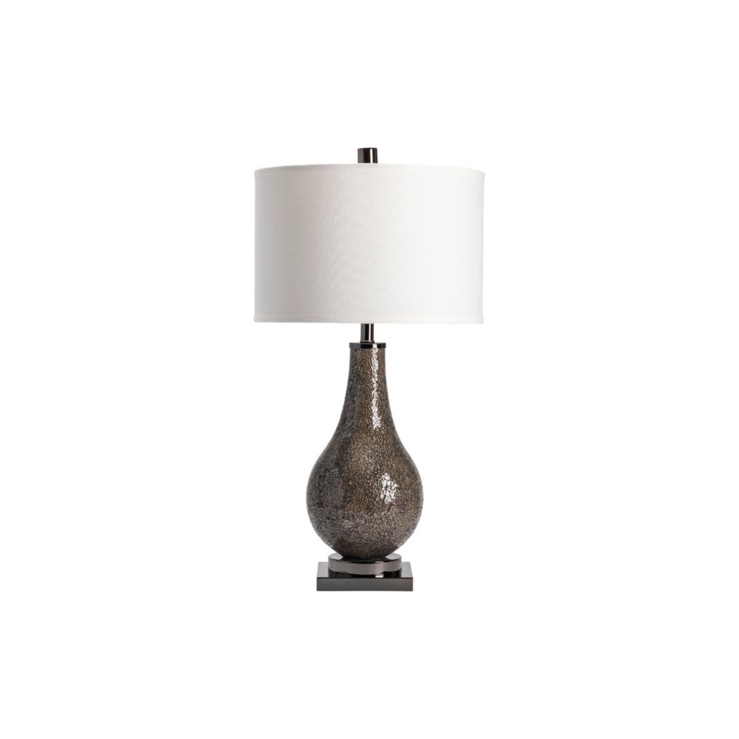 Smoke Mirror Mosaic Table Lamp 32.5"H
