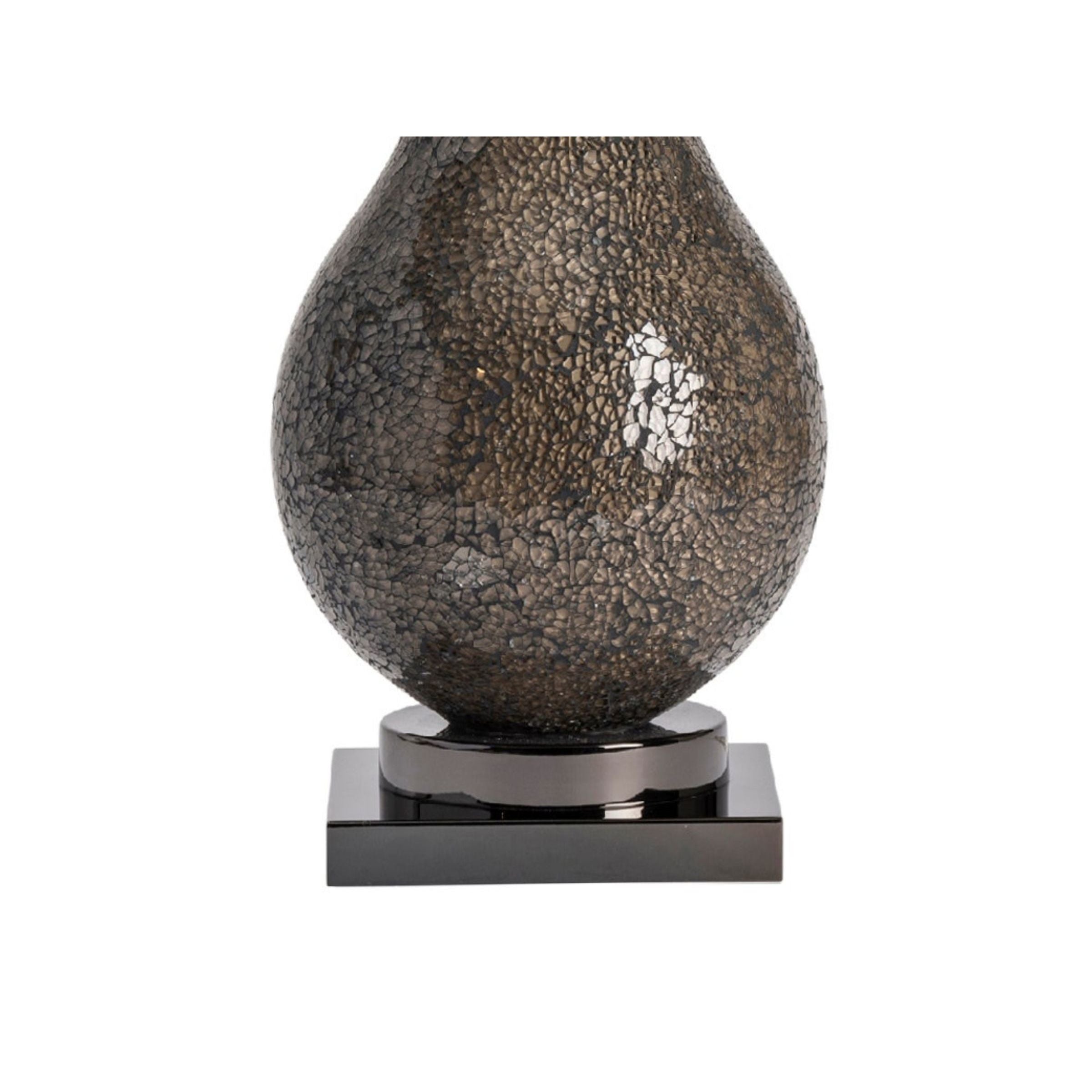 Smoke Mirror Mosaic Table Lamp 32.5"H