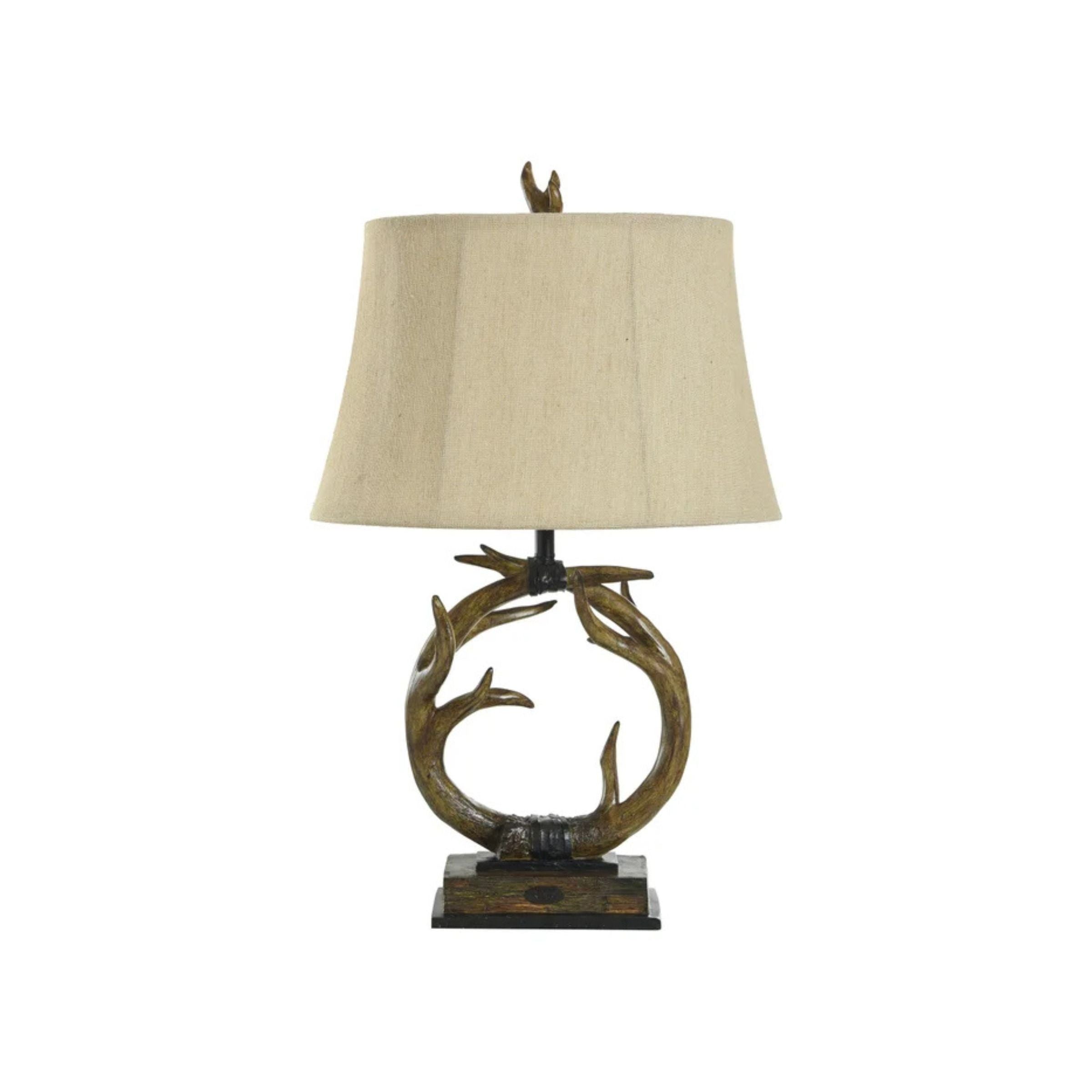 Antler Table Lamp 30"H