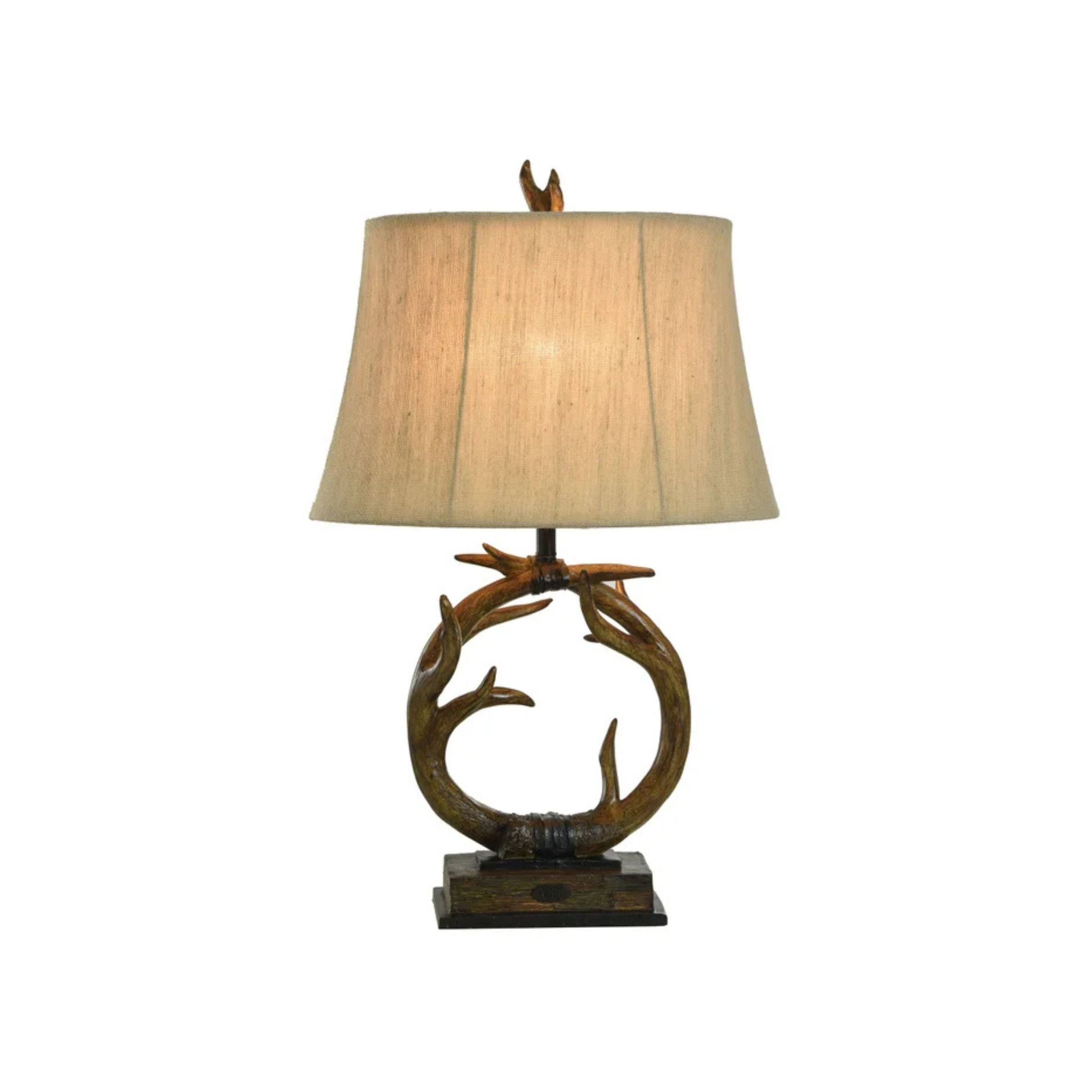 Antler Table Lamp 30"H