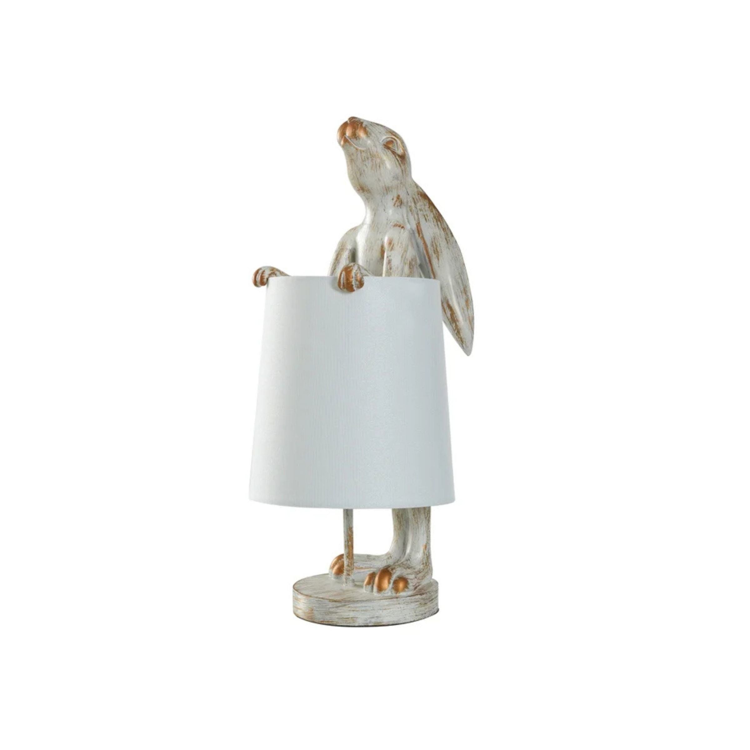 Antique Gold Rabbit Accent Lamp 23"H