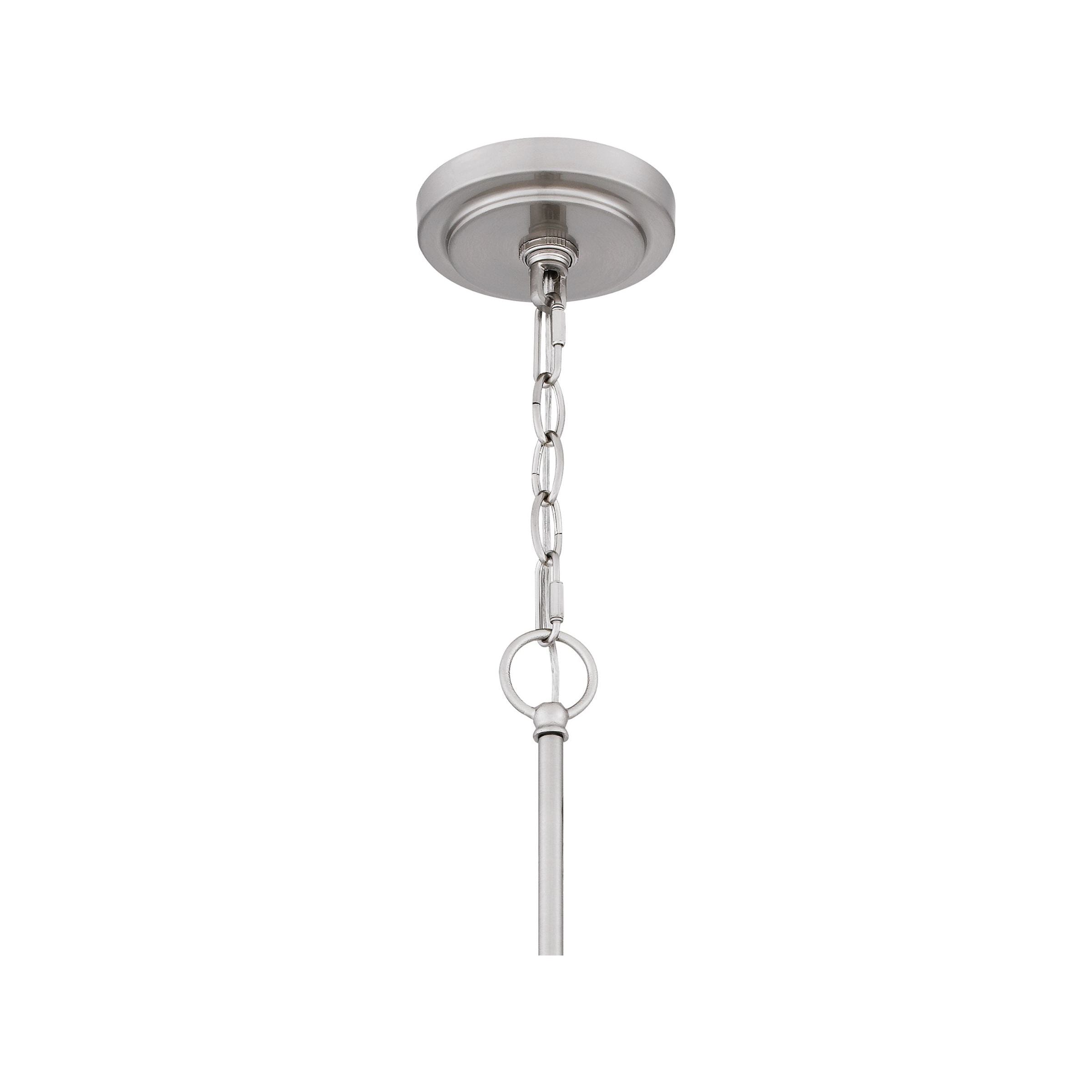 Seymoure Brushed Nickel Chandelier 30.5" X 32.5" X 32.5"D