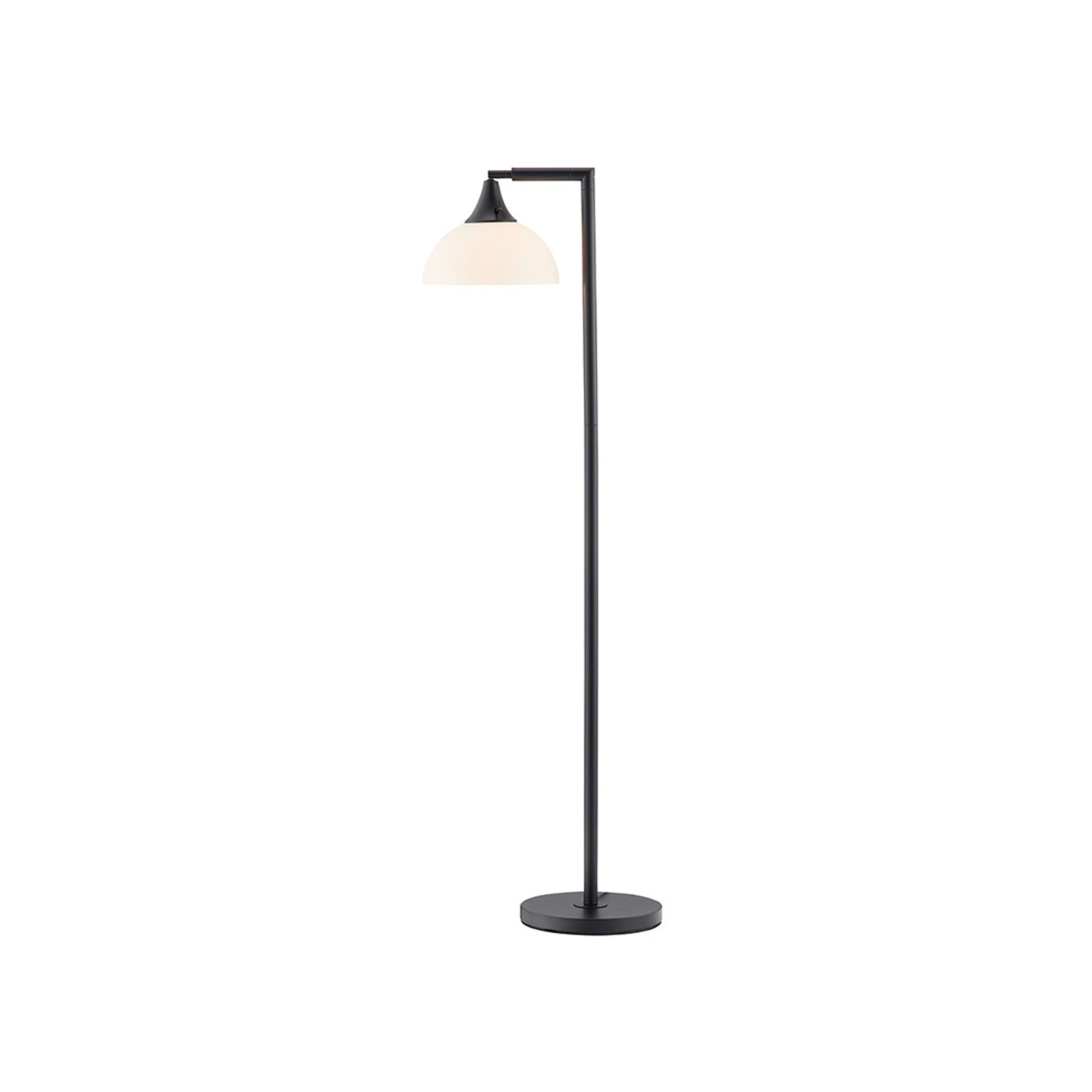 Black Adjustable Torchiere Floor Lamp 70"H