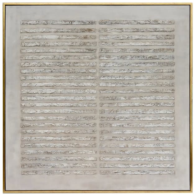 Taupe Textured Framed Canvas 61"W x 61"H