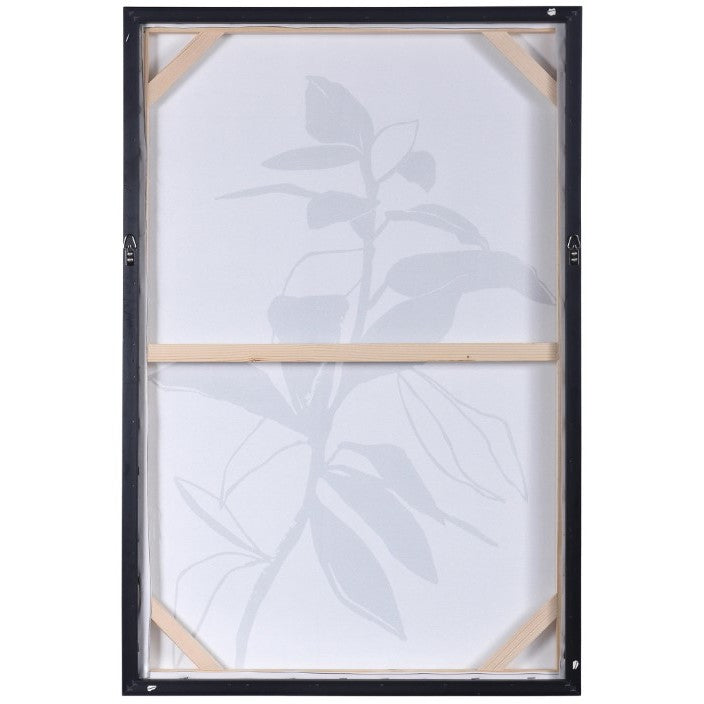 Charcoal Botanical I Framed Canvas Art 24"W x 35"H