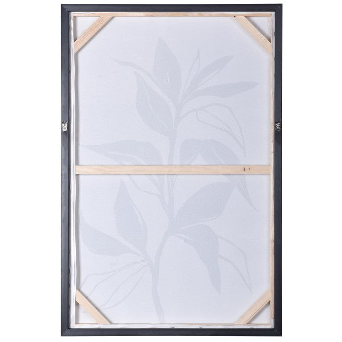 Charcoal Botanical II Framed Canvas Art 24"W x 35"H