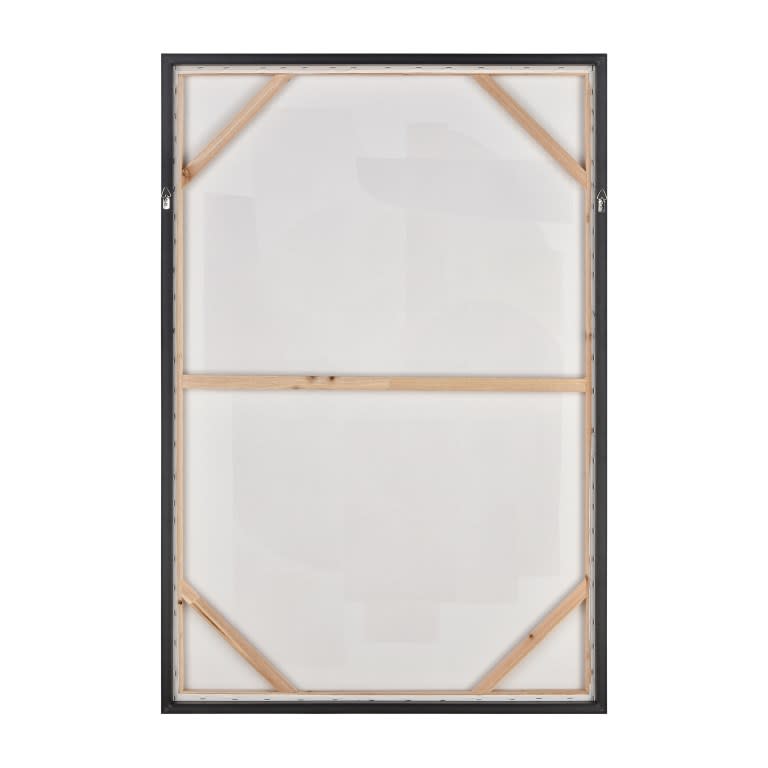 Ochre Abstract Framed Art 33"W x 48"H