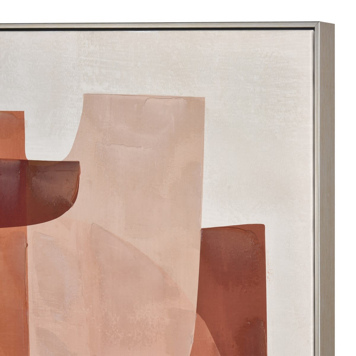 Ochre Abstract Framed Art 33"W x 48"H