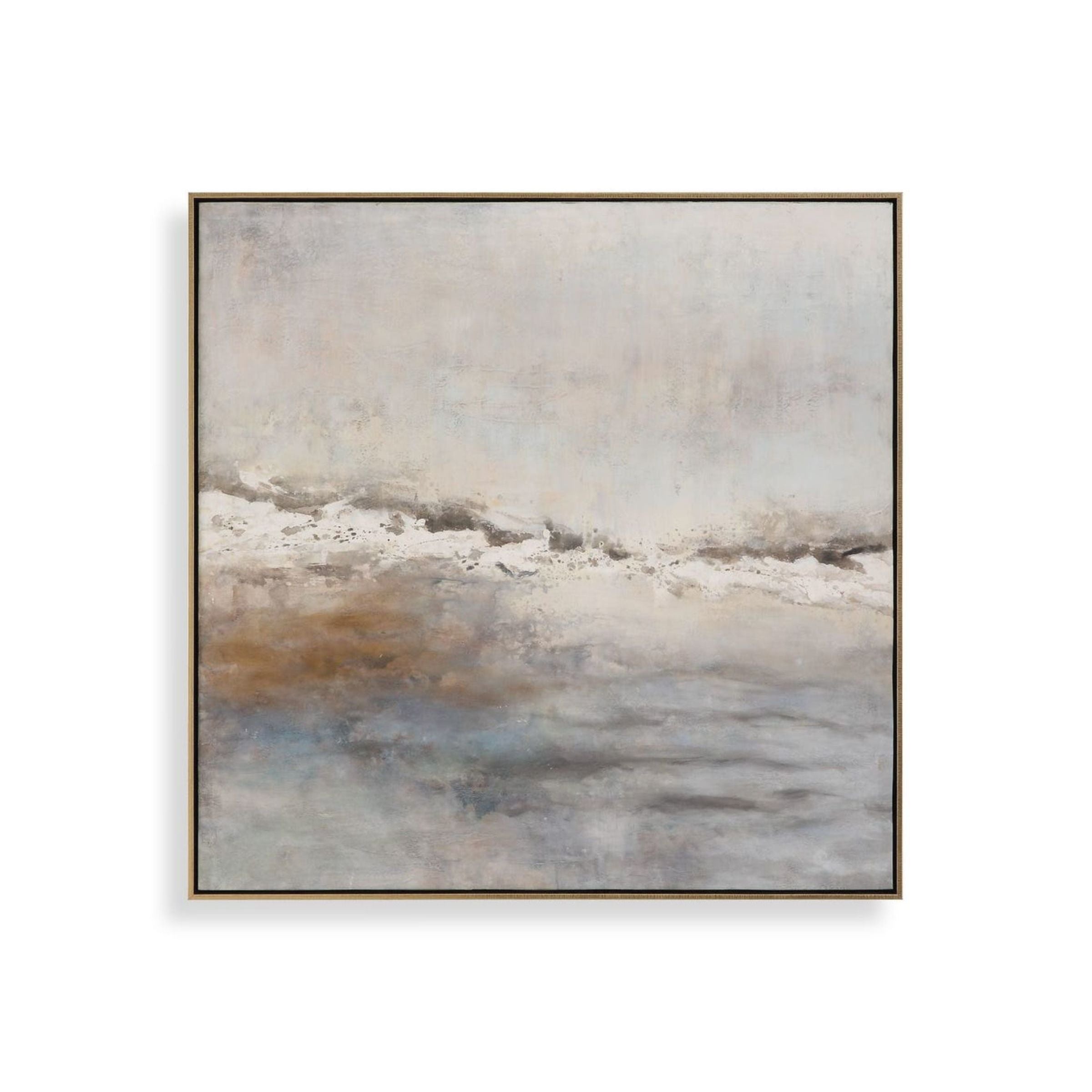 Storm Clouds Hand Painted Framed Canvas 43"W x 43"H