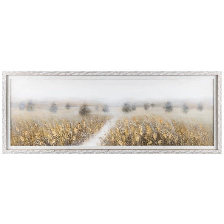 Golden Field Framed Canvas 64"W x 24"H