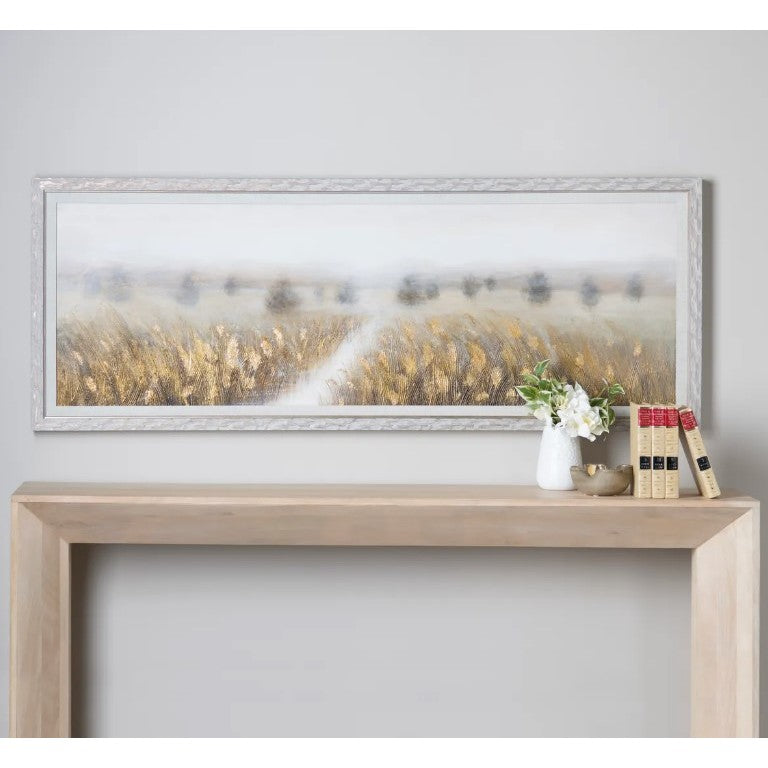 Golden Field Framed Canvas 64"W x 24"H