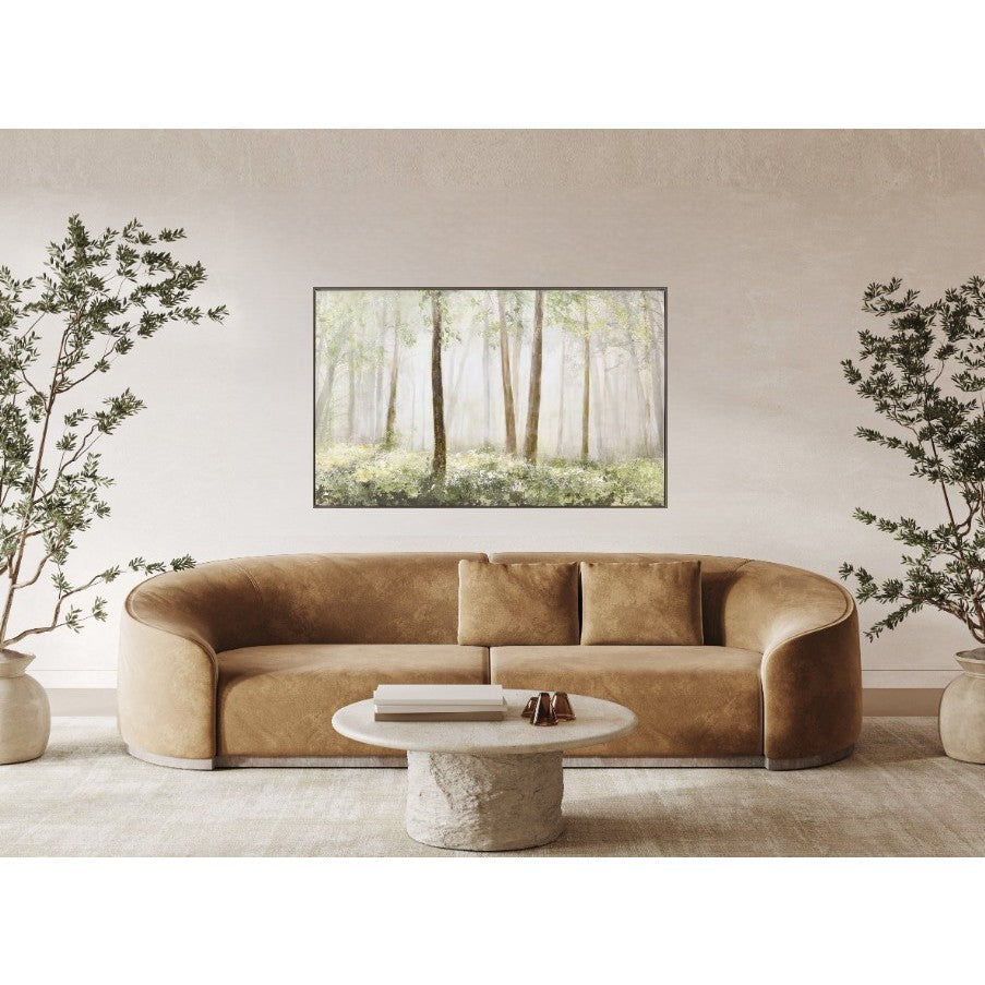 Sunlit Forest Framed Art 48.25"W x 32.5"H