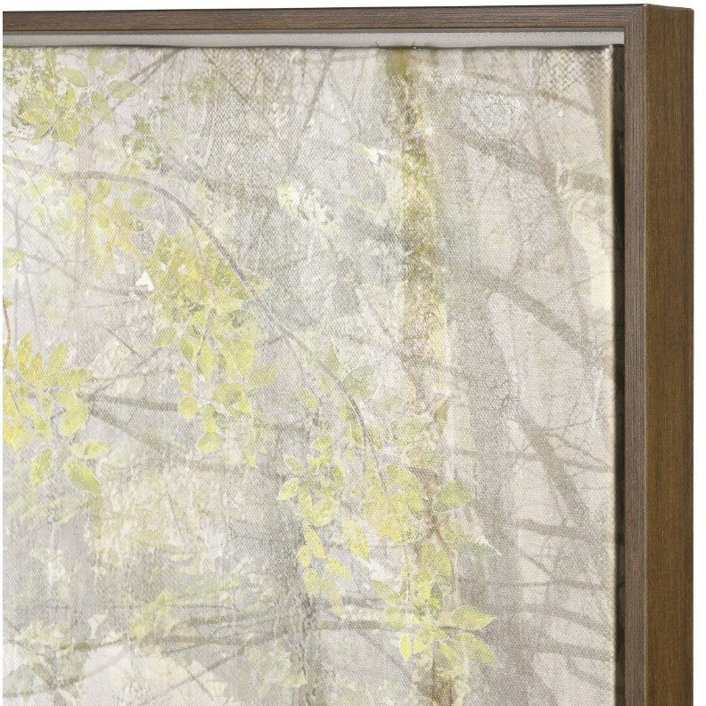 Sunlit Forest Framed Art 48.25"W x 32.5"H