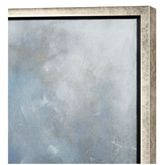 Blue, Black, and White Forest Framed Art 47"W x 35.5"H