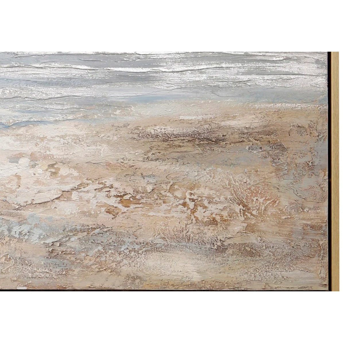 Seascape Hand Embellished Framed Canvas Art 50"W x 50"H