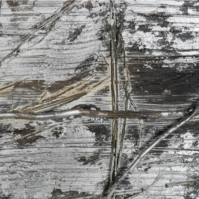Brown, Black, and Cream Textured Abstract Framed Canvas Art 39.5"W x 59"H