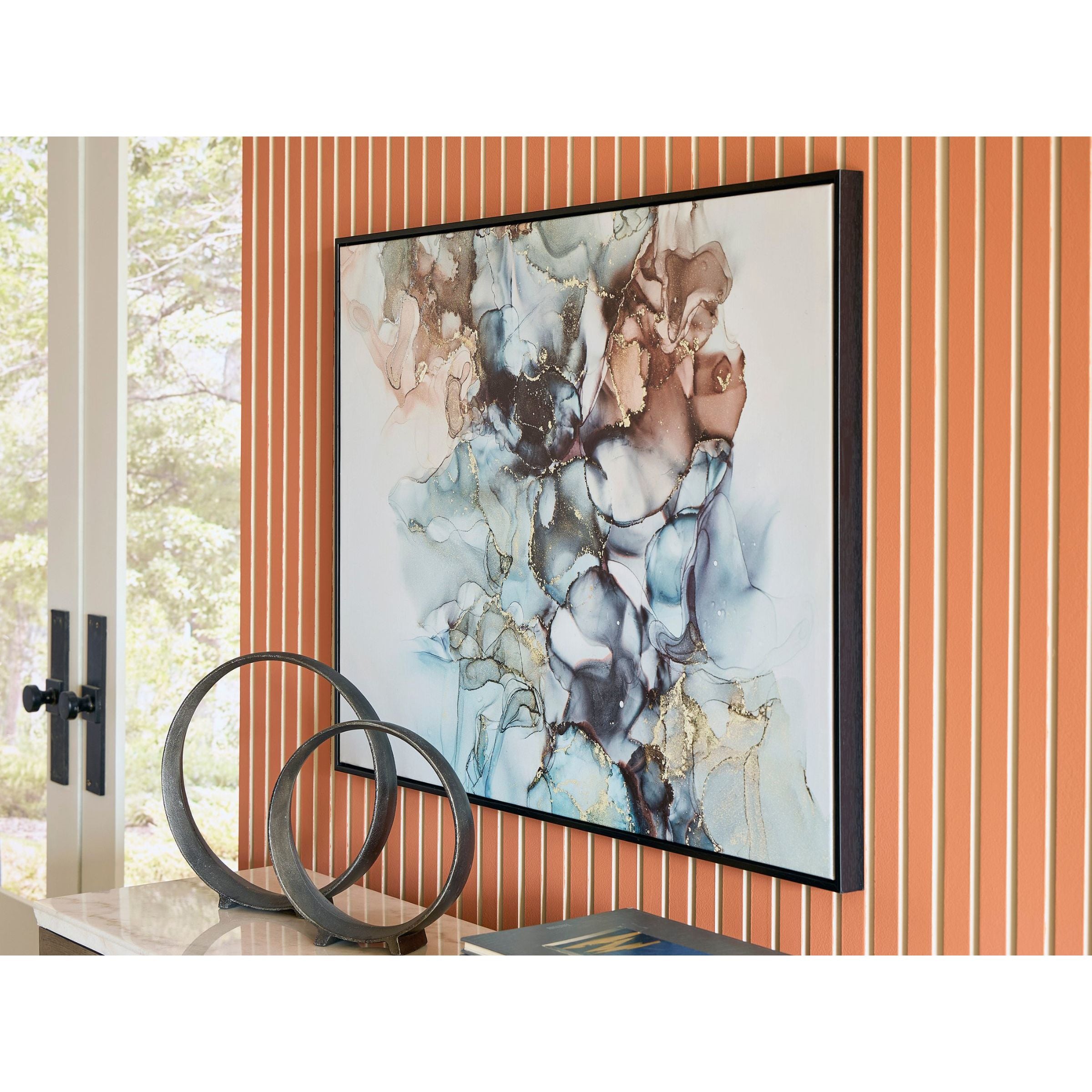 Odyssey Tan Framed Canvas 40"W x 30"H