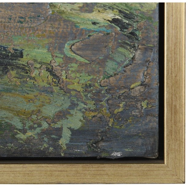 Blue Horizon Hand Painted Framed Canvas 42"W x 42"H