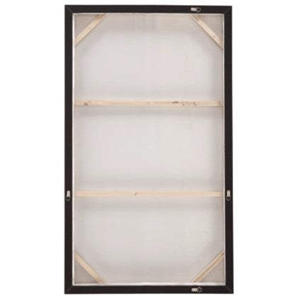 Horizon Black, Brown, and Orange Framed Canvas 35"W x 60"H