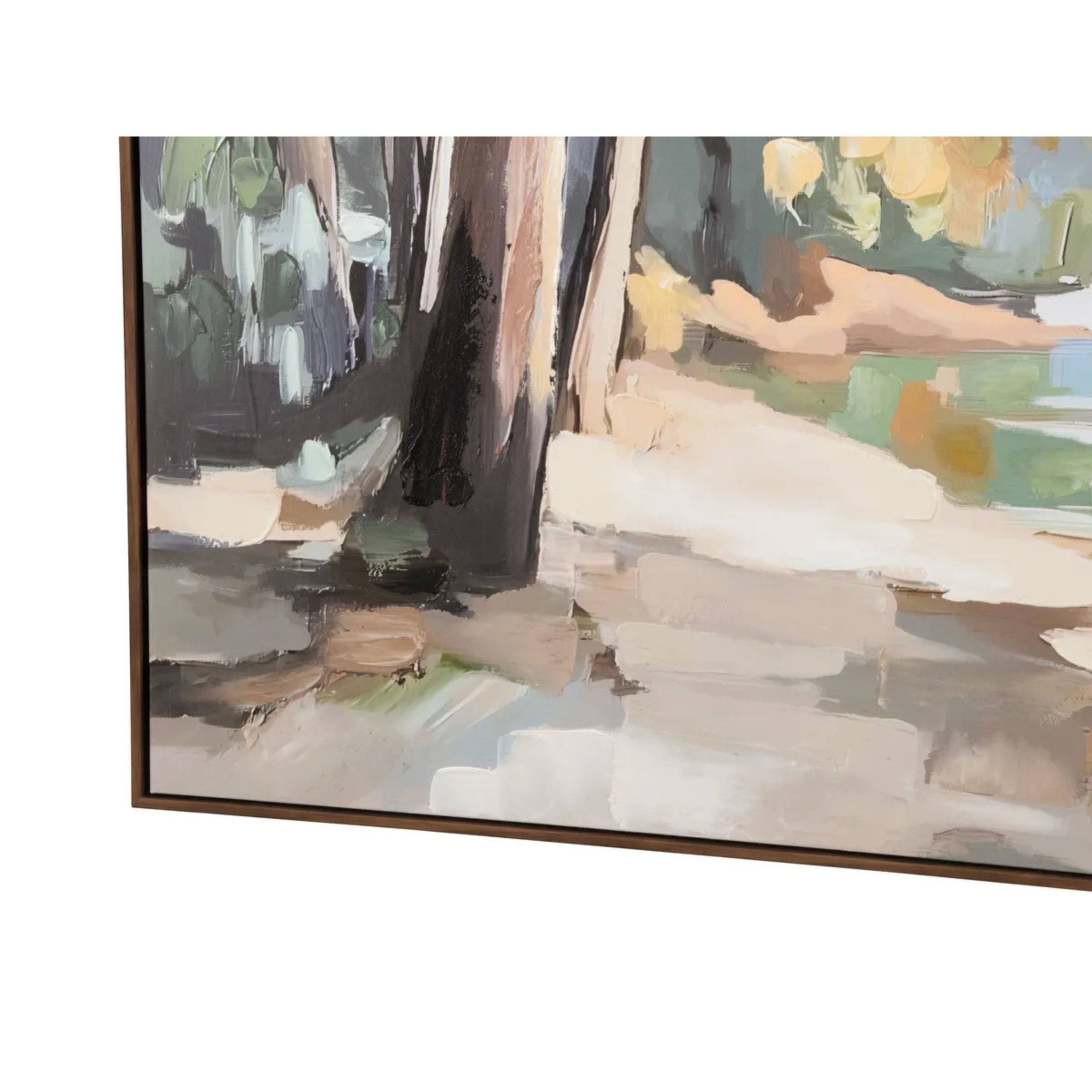 River Pines Hand Painted Canvas 40"W x 50"H