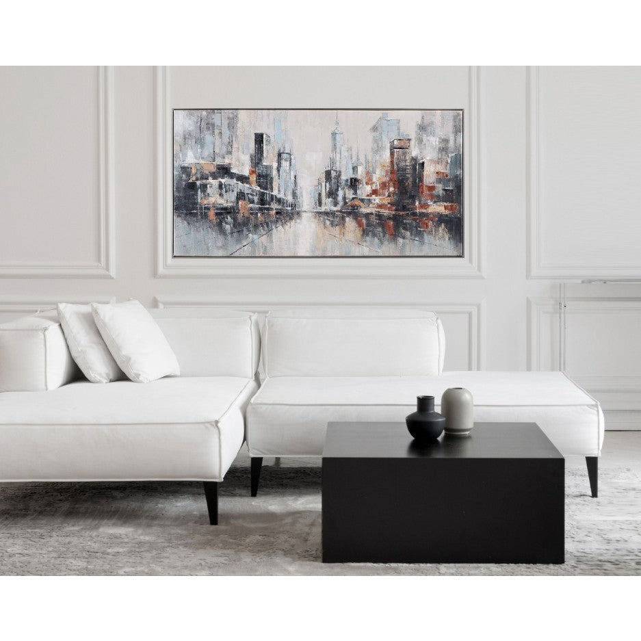 City Scape Framed Canvas 60"W x 30"H