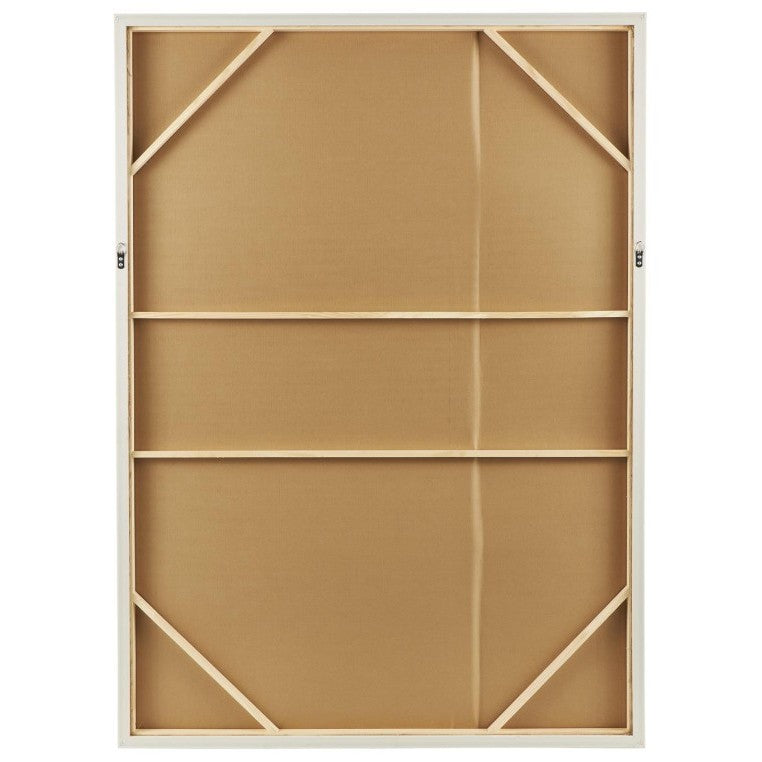 Tan Textured Lines Framed Canvas Art 41"W x 57"H