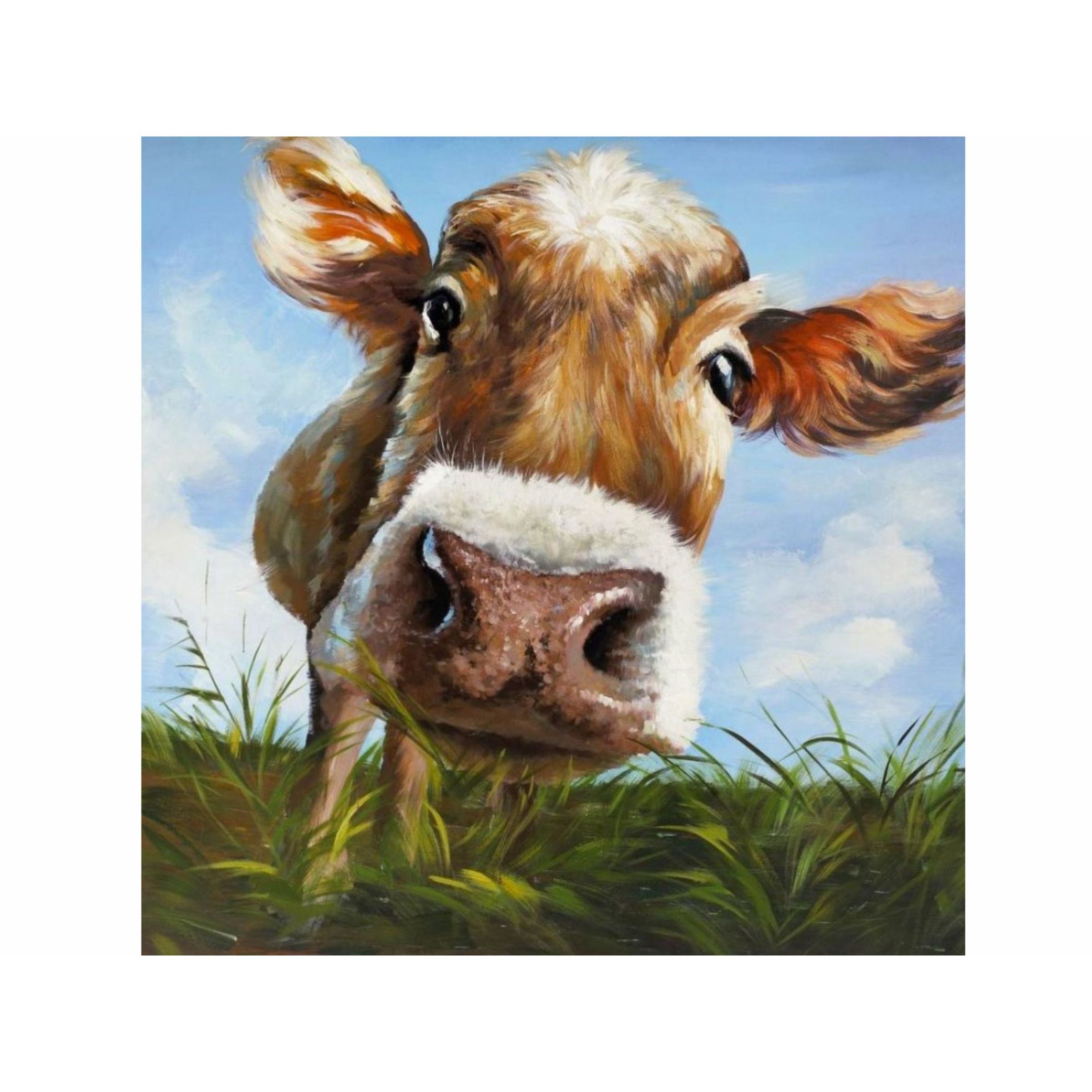 Cow Closeup Wall Decor 39.5"W x 39.5"H