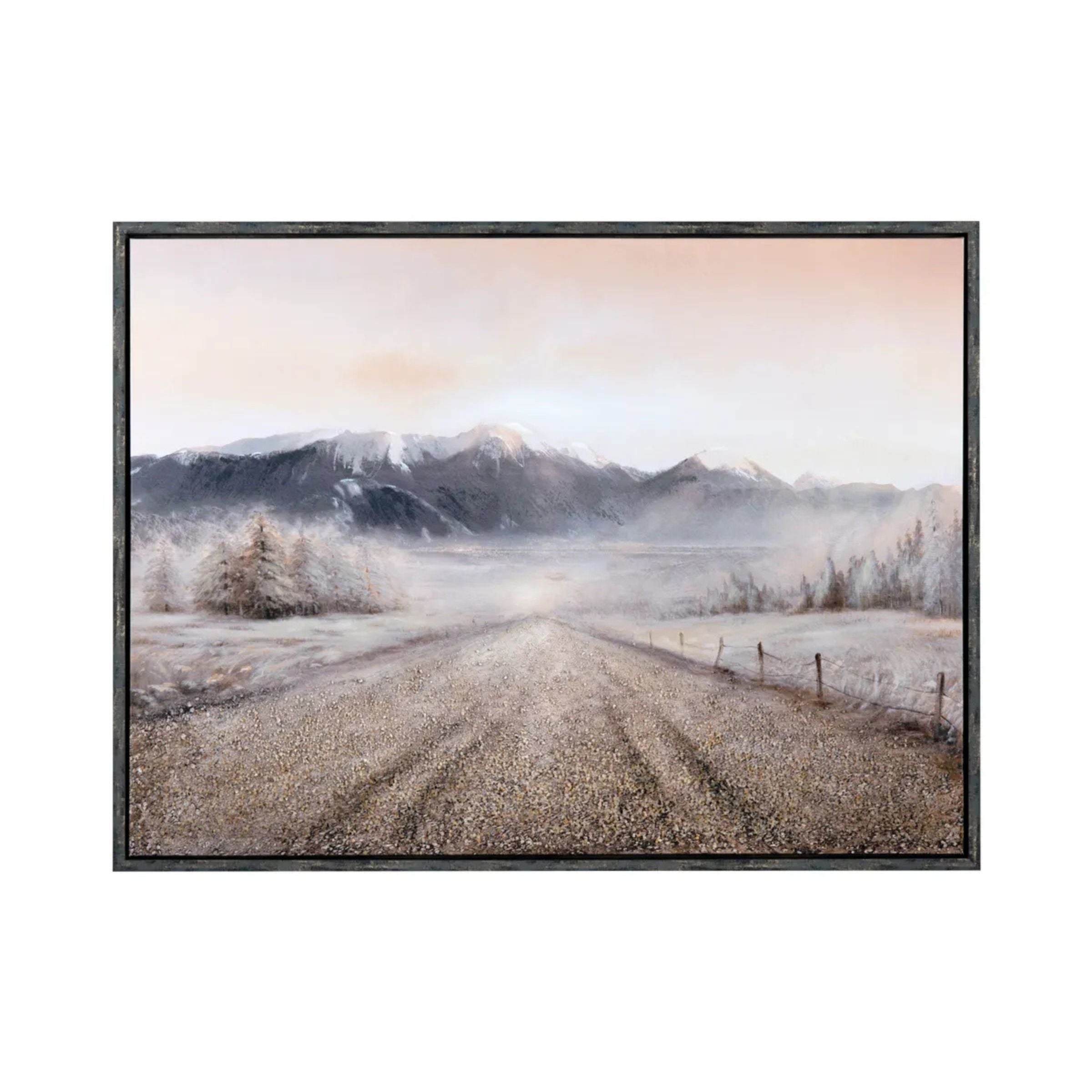 Bozeman Landscape Framed Canvas 47"W x 35.5"H