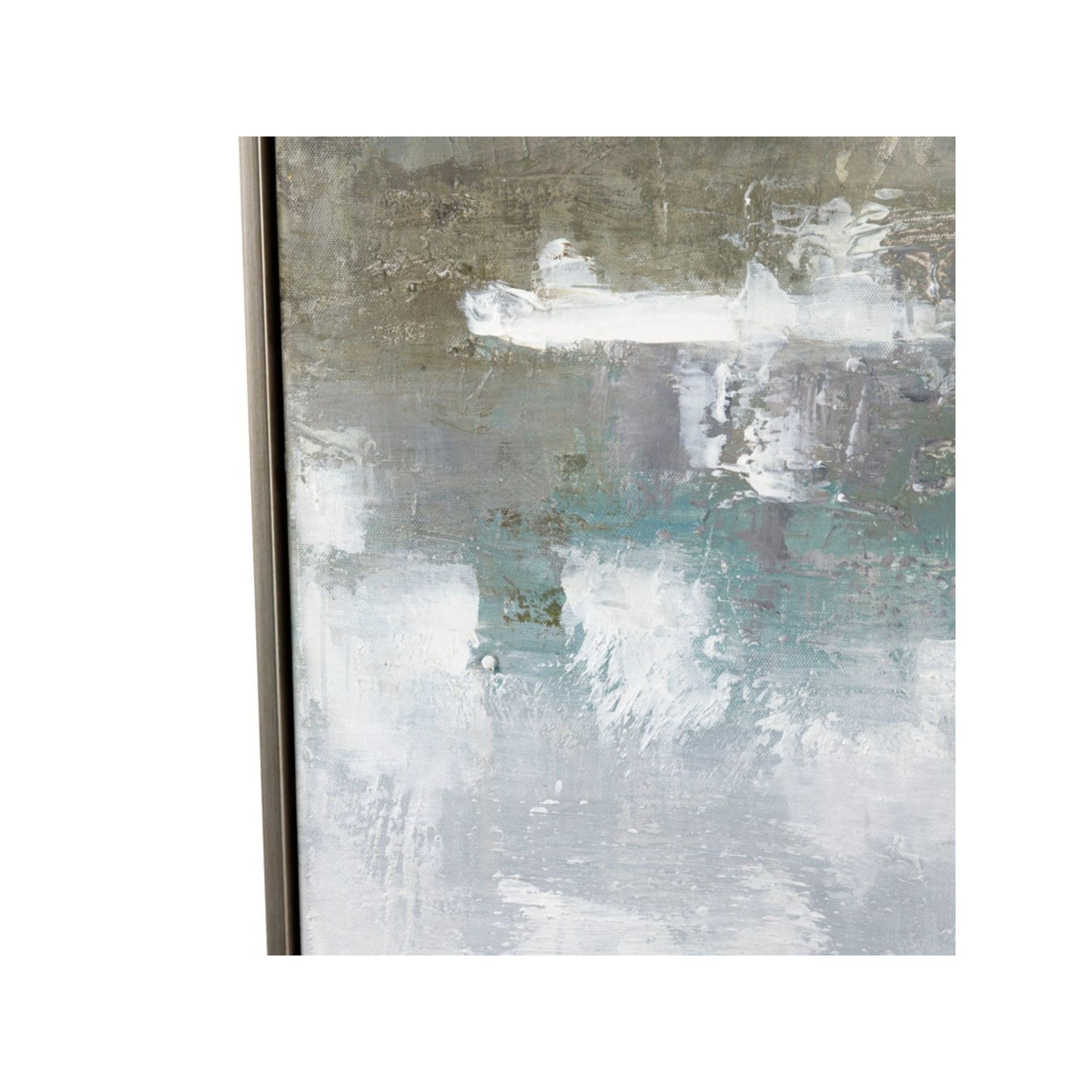 Green Mist Framed Canvas 49"W x 61"H
